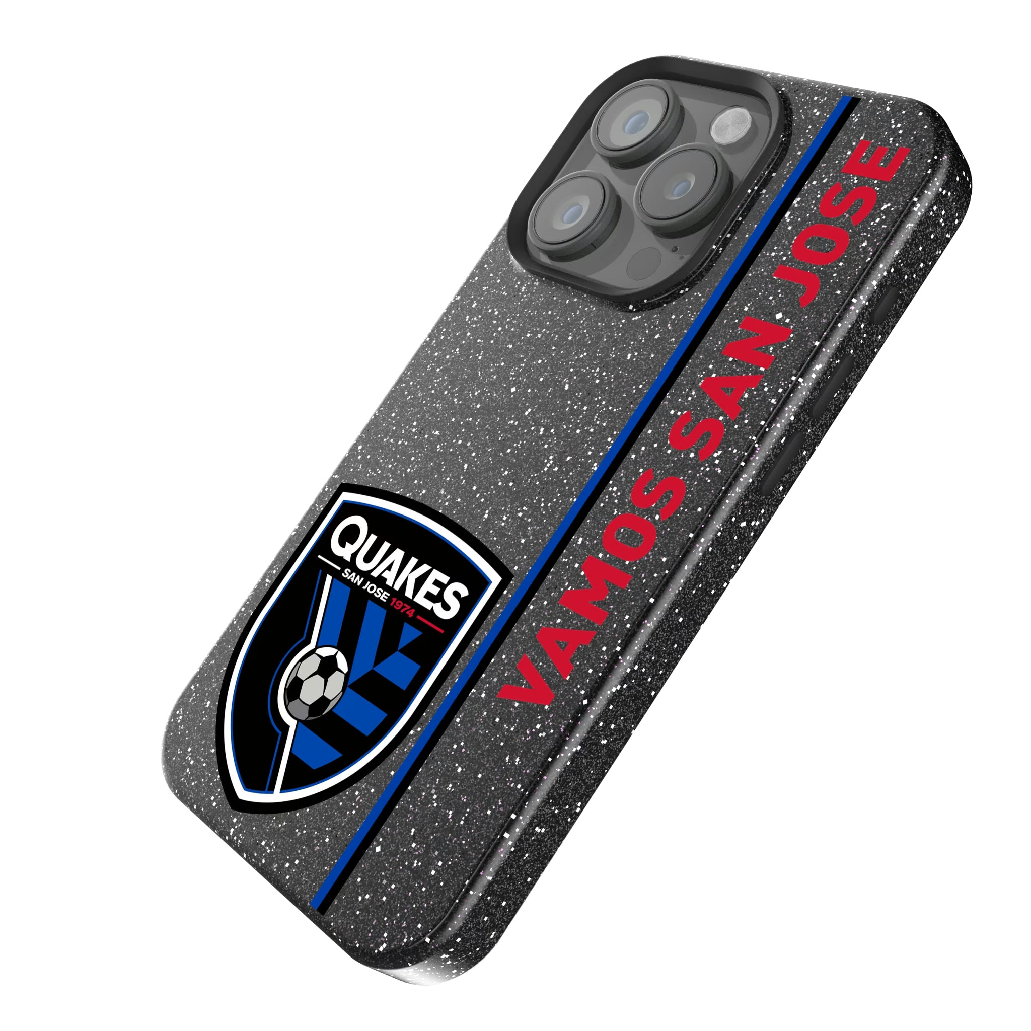 San Jose Earthquakes Sidebar iPhone Bling Phone Case for Apple iPhone - Isometric View
