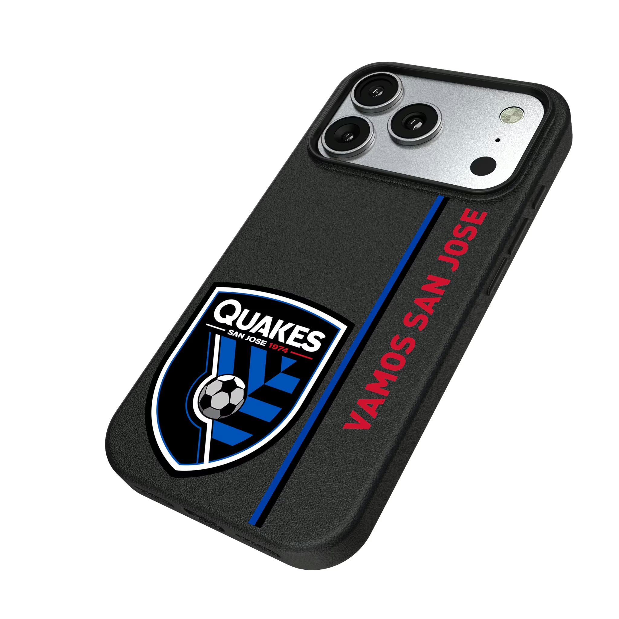 San Jose Earthquakes Sidebar iPhone MagSafe Compatible Phone Case for Apple iPhone - Isometric View#Device_iPhone 17 Pro