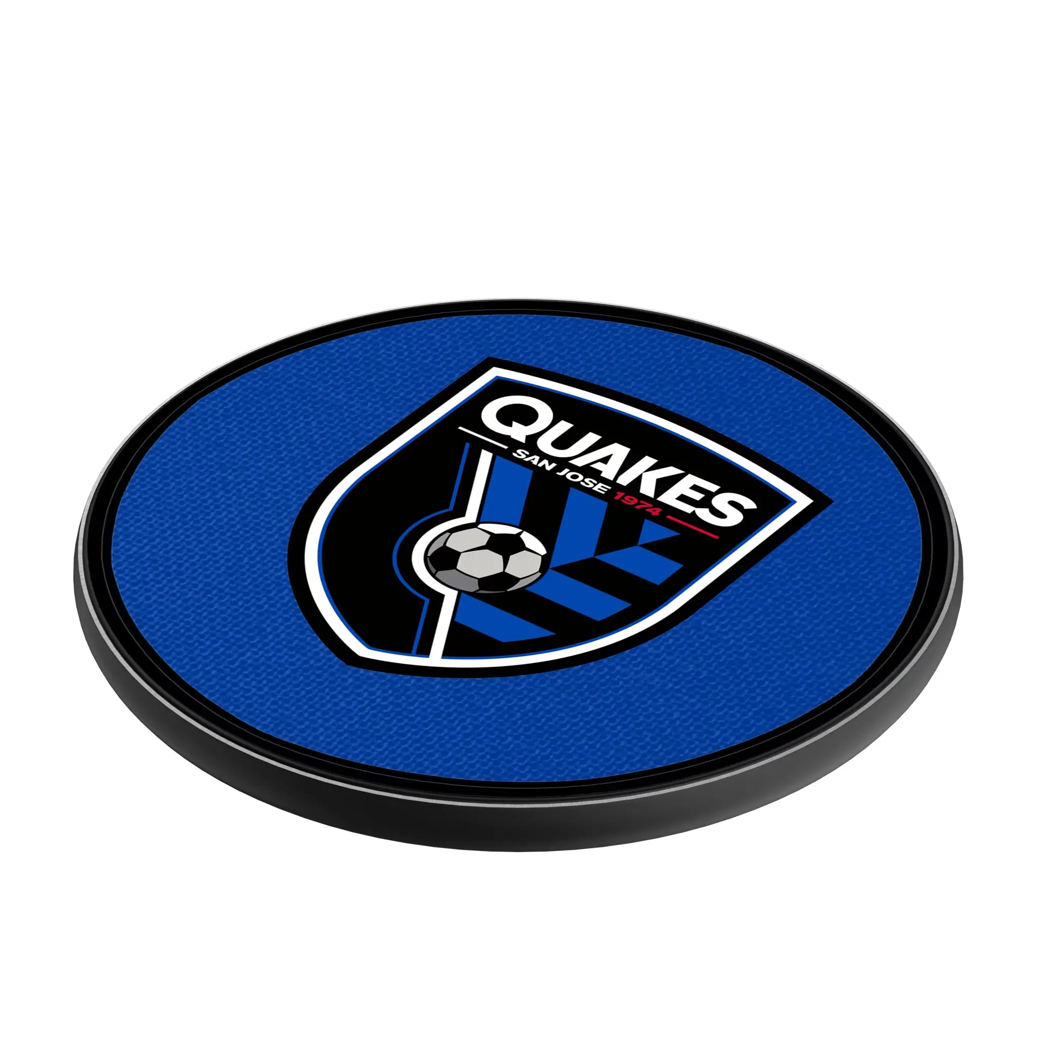 San Jose Earthquakes Solid 15-Watt Wireless Charger - Isometric View