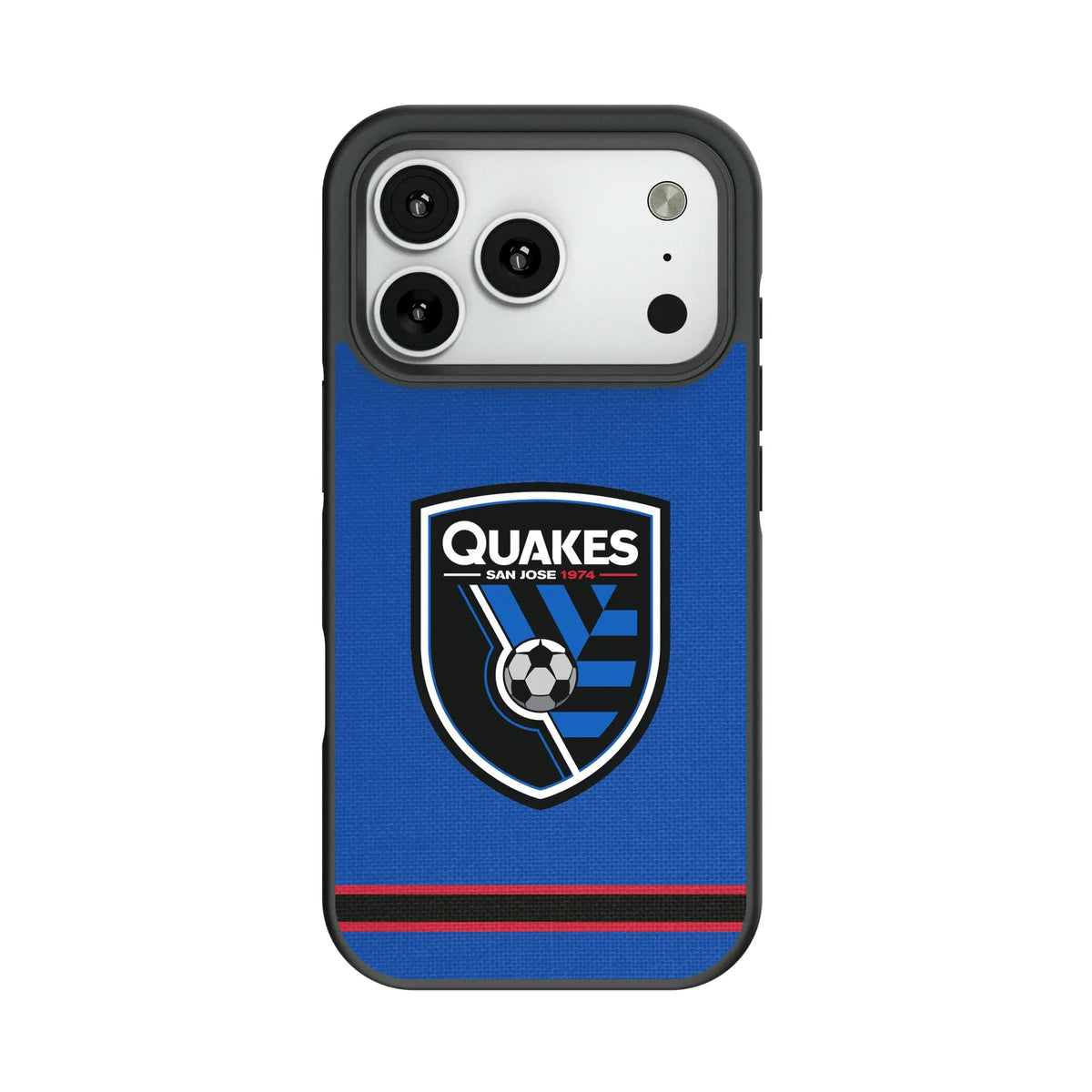 San Jose Earthquakes Stripe Bump Phone Case for Apple iPhone