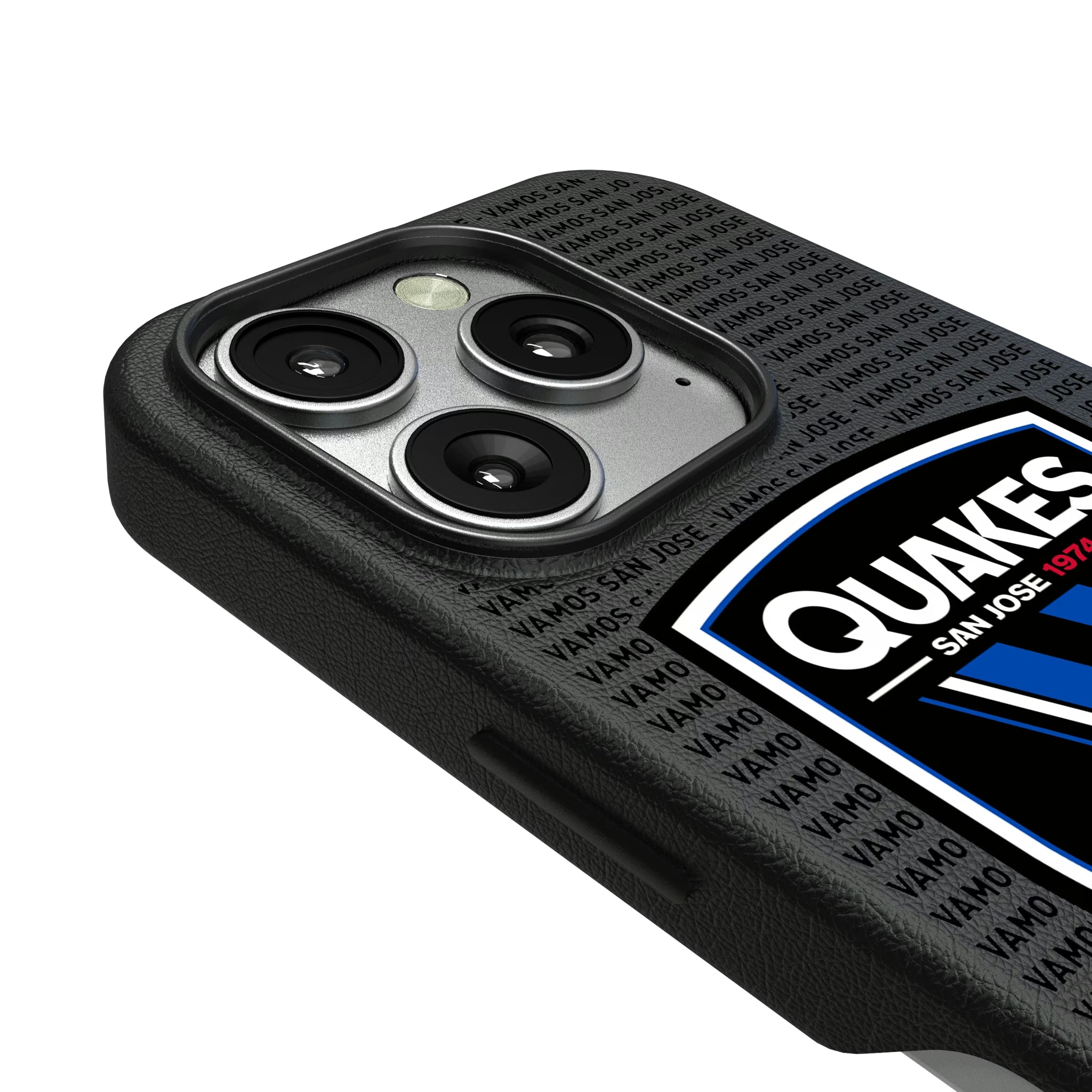 San Jose Earthquakes Text Backdrop iPhone MagSafe Compatible Phone Case for Apple iPhone - Detail