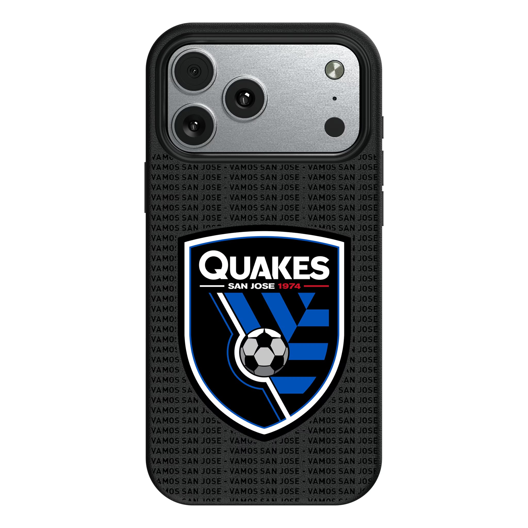 San Jose Earthquakes Text Backdrop iPhone MagSafe Compatible Phone Case for Apple iPhone#Device_iPhone 17 Pro Max