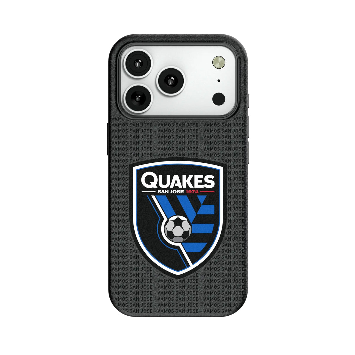 San Jose Earthquakes Text Backdrop MagSafe Compatible Phone Case for Apple iPhone