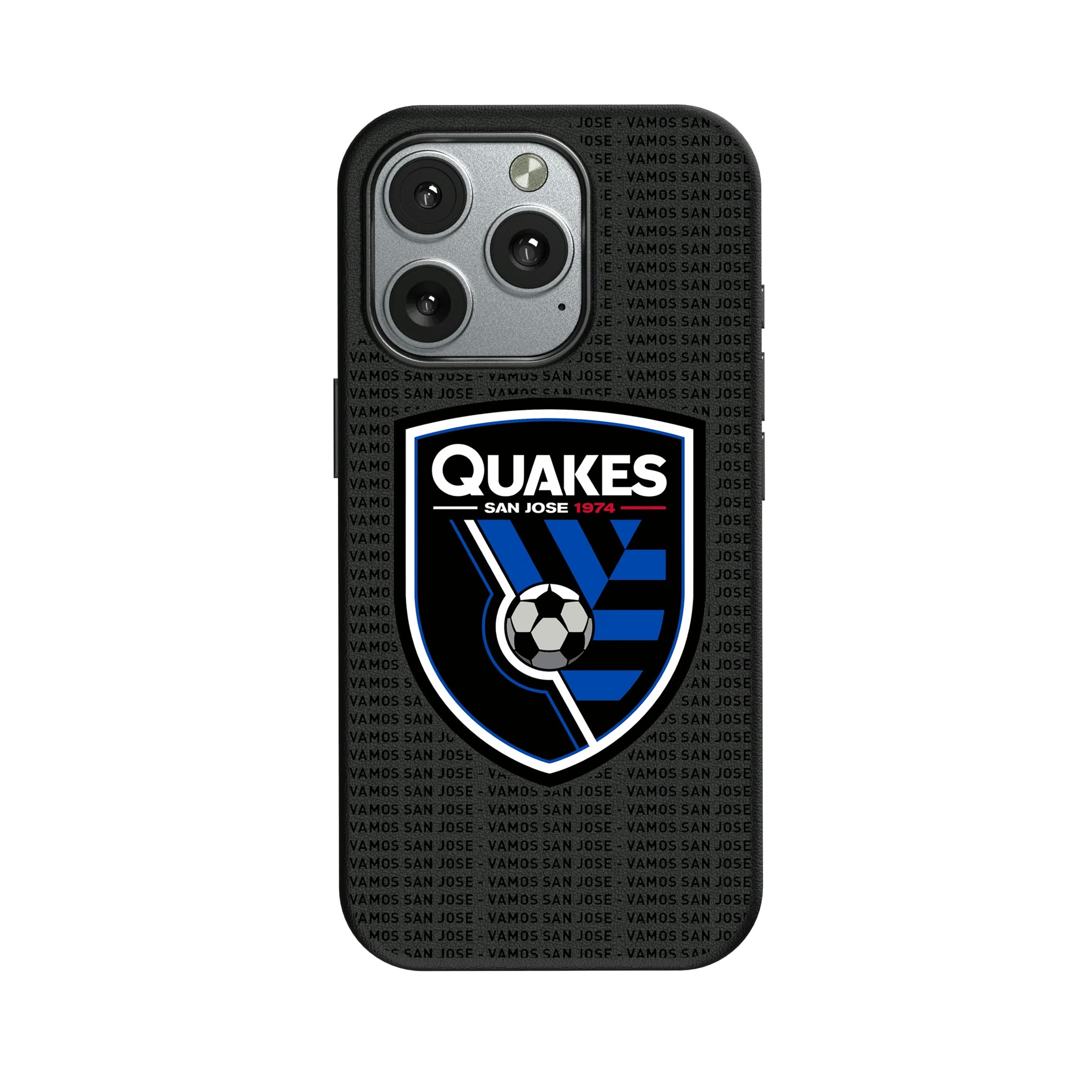 San Jose Earthquakes Text Backdrop iPhone MagSafe Compatible Phone Case for Apple iPhone