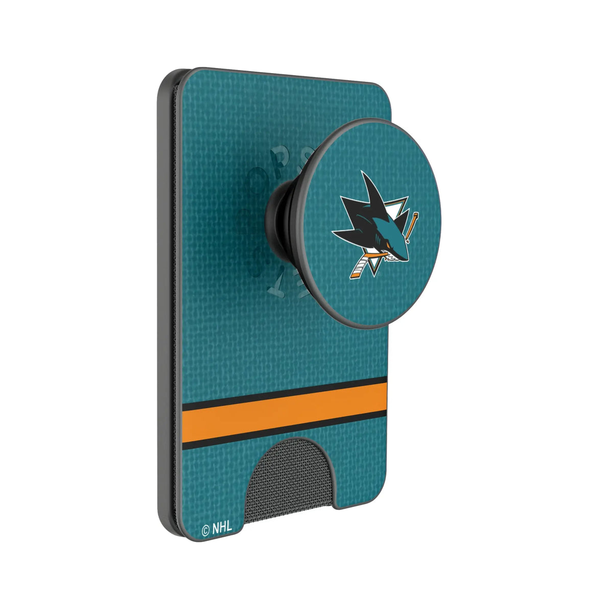 San Jose Sharks Endzone Solid Popsockets Wallet Magnetic