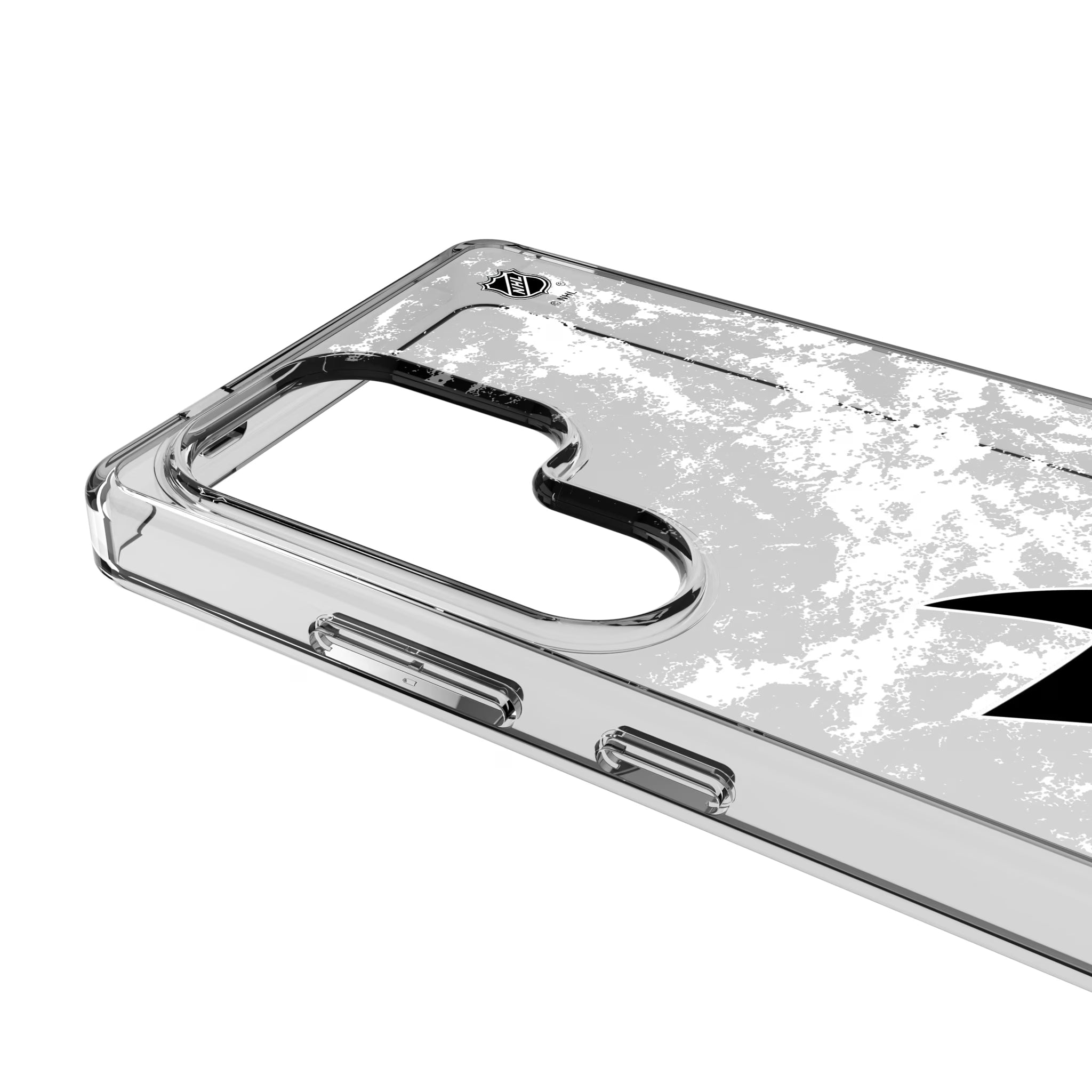 San Jose Sharks Ice Stripe Galaxy Clear Phone Case for Samsung Galaxy - Detail