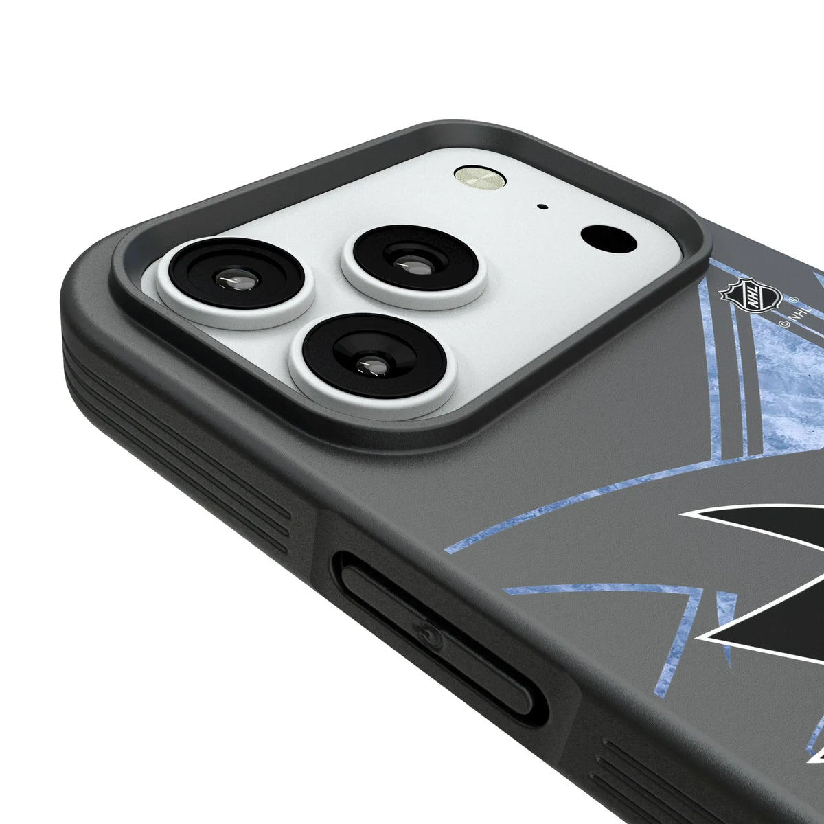 San Jose Sharks Ice Tilt iPhone Bump Phone Case for Apple iPhone - Detail#Device_iPhone 18 Pro