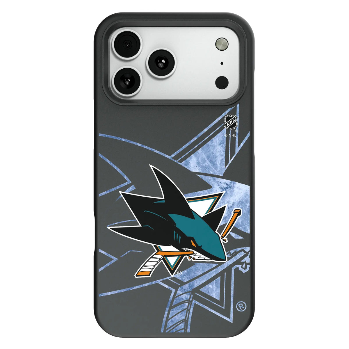 San Jose Sharks Ice Tilt Bump Phone Case for Apple iPhone