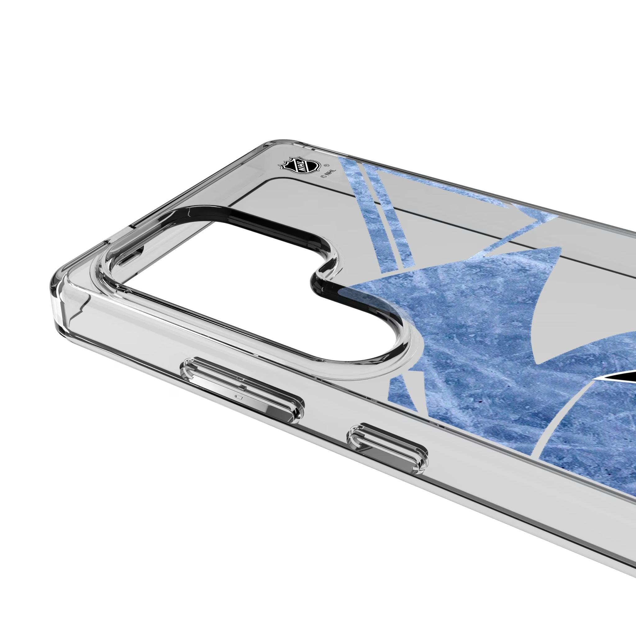 San Jose Sharks Ice Tilt Galaxy Clear Phone Case for Samsung Galaxy - Detail