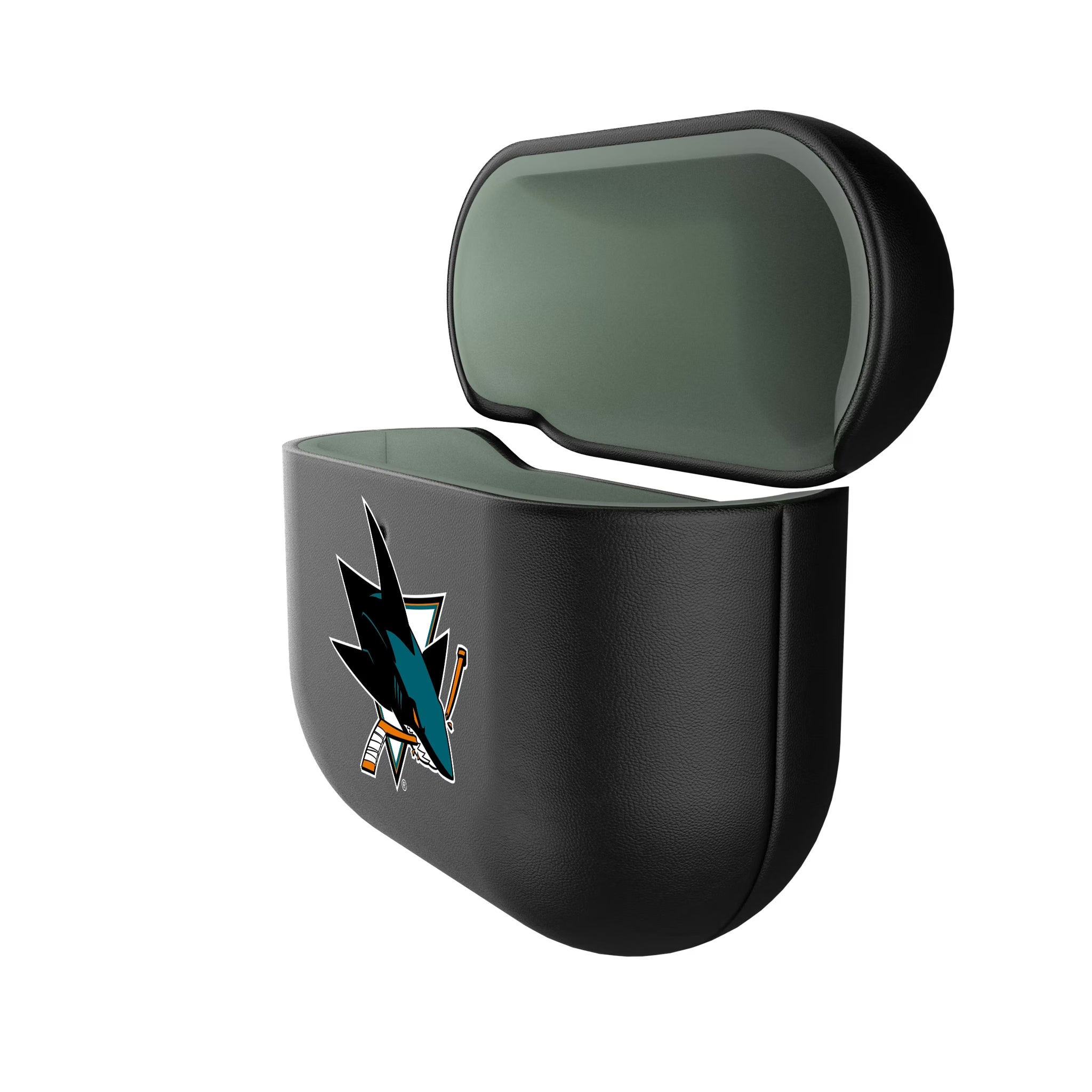 San Jose Sharks Insignia AirPods AirPod Case Cover - Isometric View#Device_AirPods 4