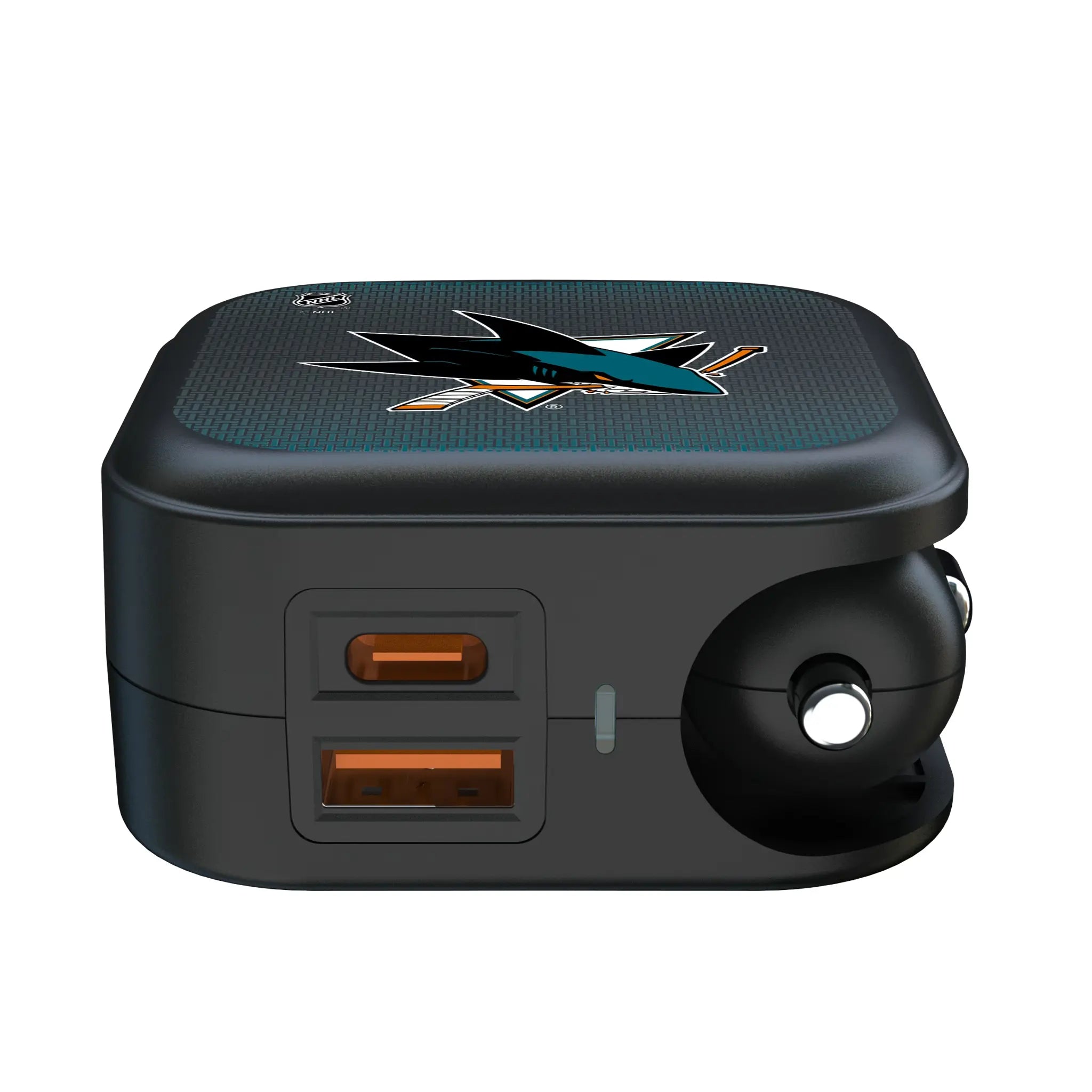 San Jose Sharks Linen 2 in 1 USB A/C Charger