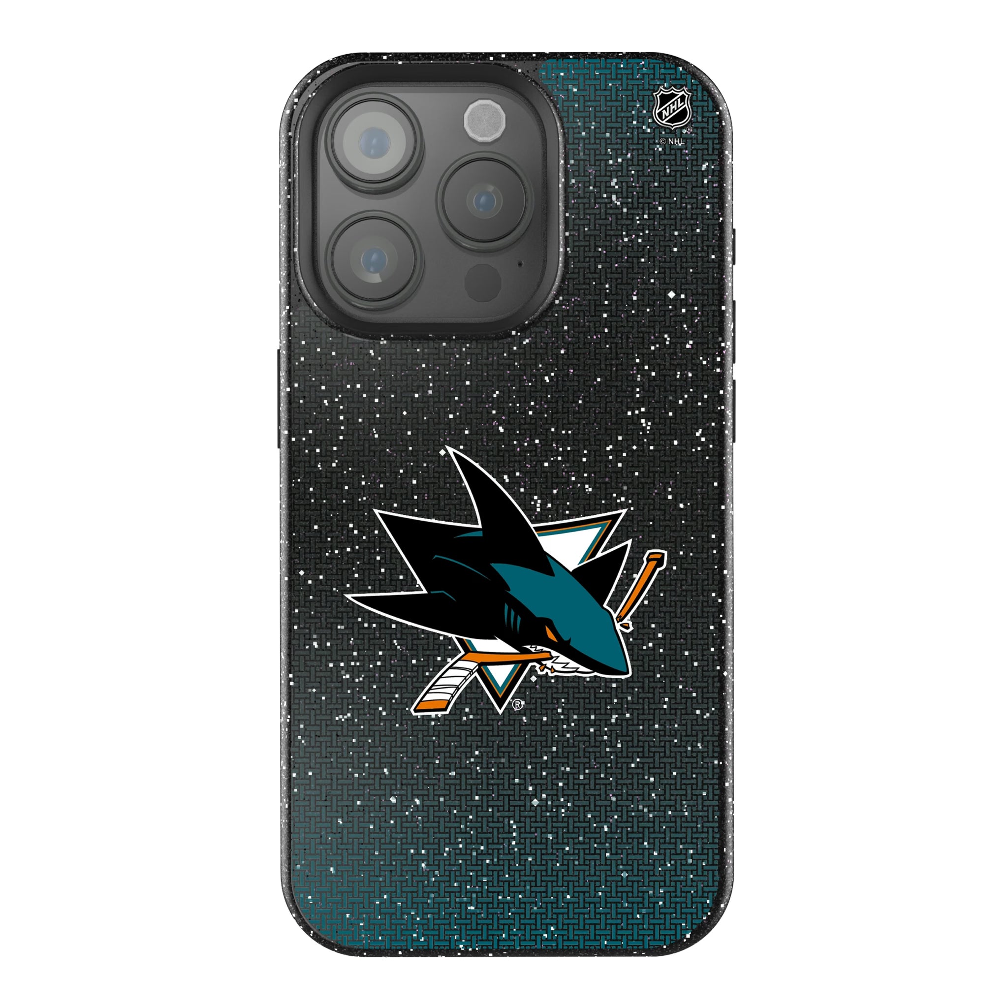 San Jose Sharks Linen iPhone Bling Phone Case for Apple iPhone