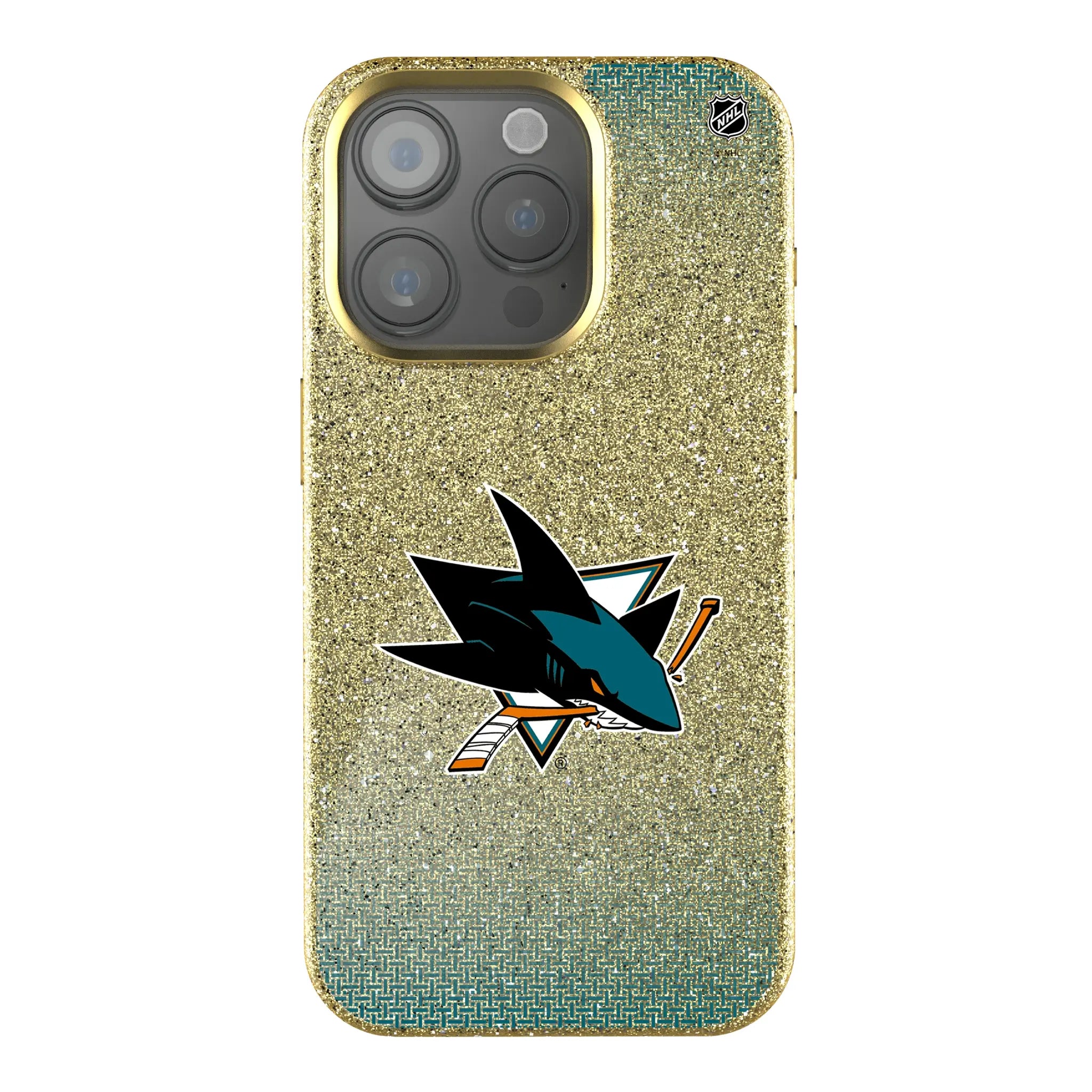 San Jose Sharks Linen iPhone Bling Phone Case for Apple iPhone