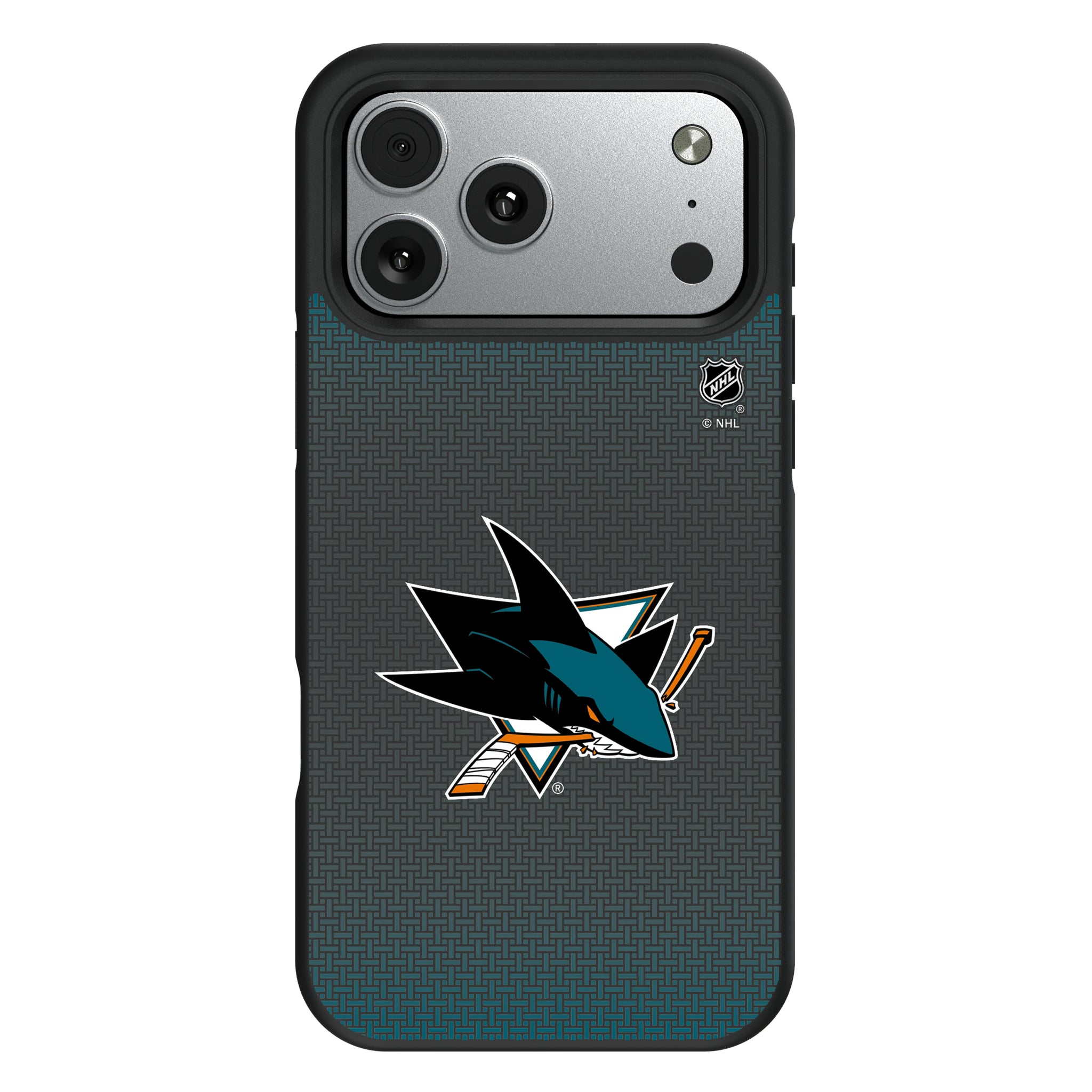 San Jose Sharks Linen iPhone Bump Phone Case for Apple iPhone#Device_iPhone 17 Pro Max