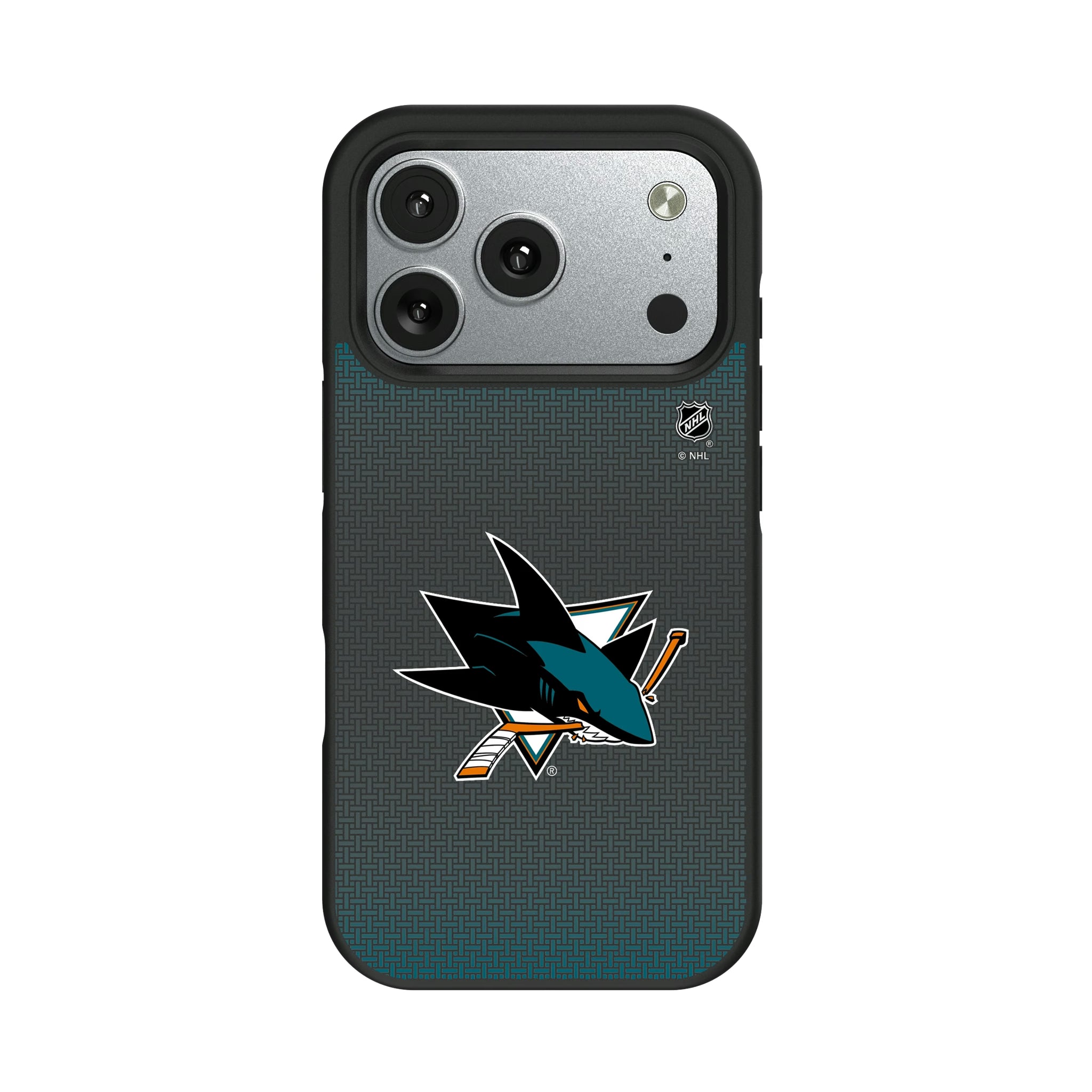San Jose Sharks Linen iPhone Bump Phone Case for Apple iPhone#Device_iPhone 17 Pro