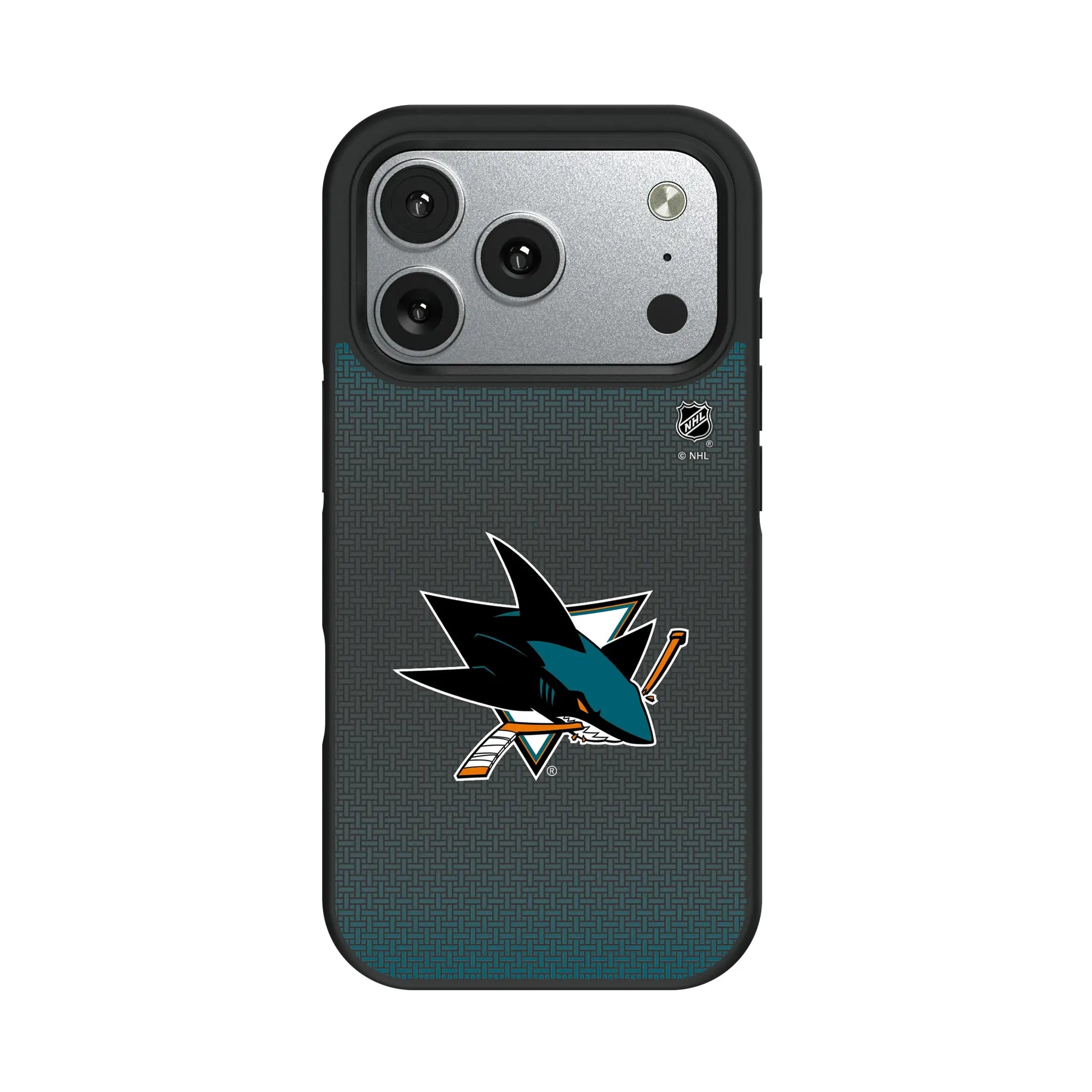 San Jose Sharks Linen iPhone Bump Phone Case for Apple iPhone#Device_iPhone 17 Pro