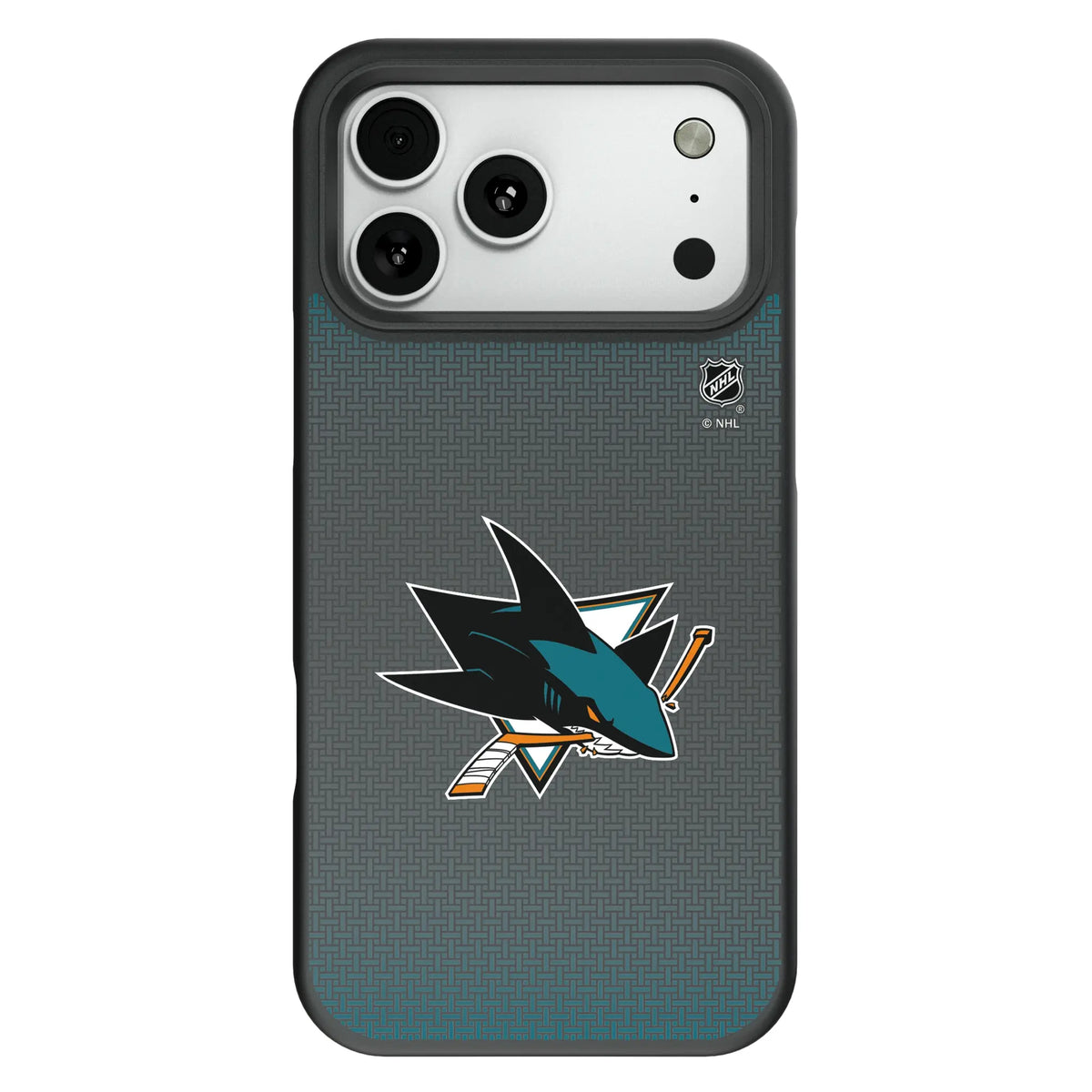 San Jose Sharks Linen Bump Phone Case for Apple iPhone
