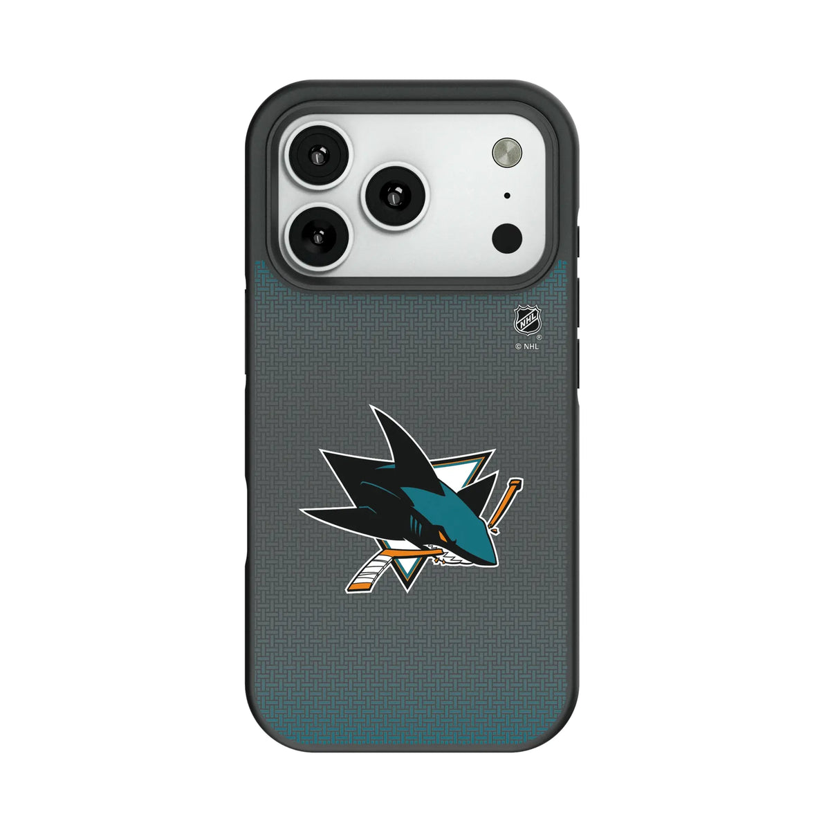 San Jose Sharks Linen Bump Phone Case for Apple iPhone