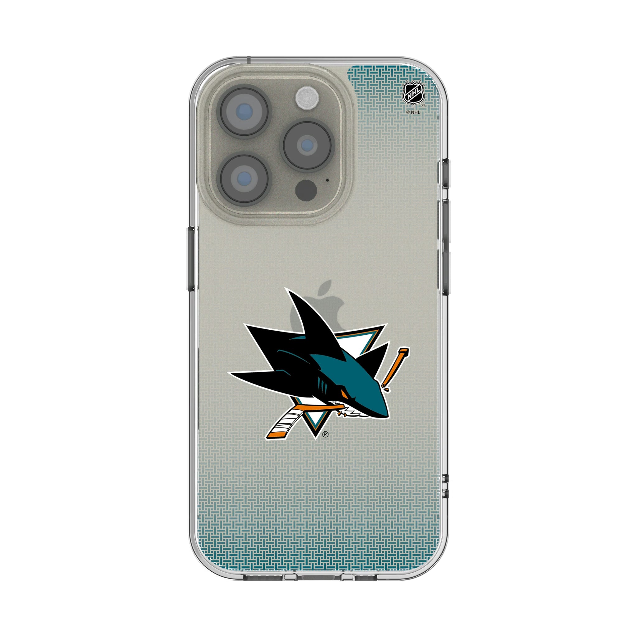 San Jose Sharks Linen iPhone Clear Phone Case for Apple iPhone