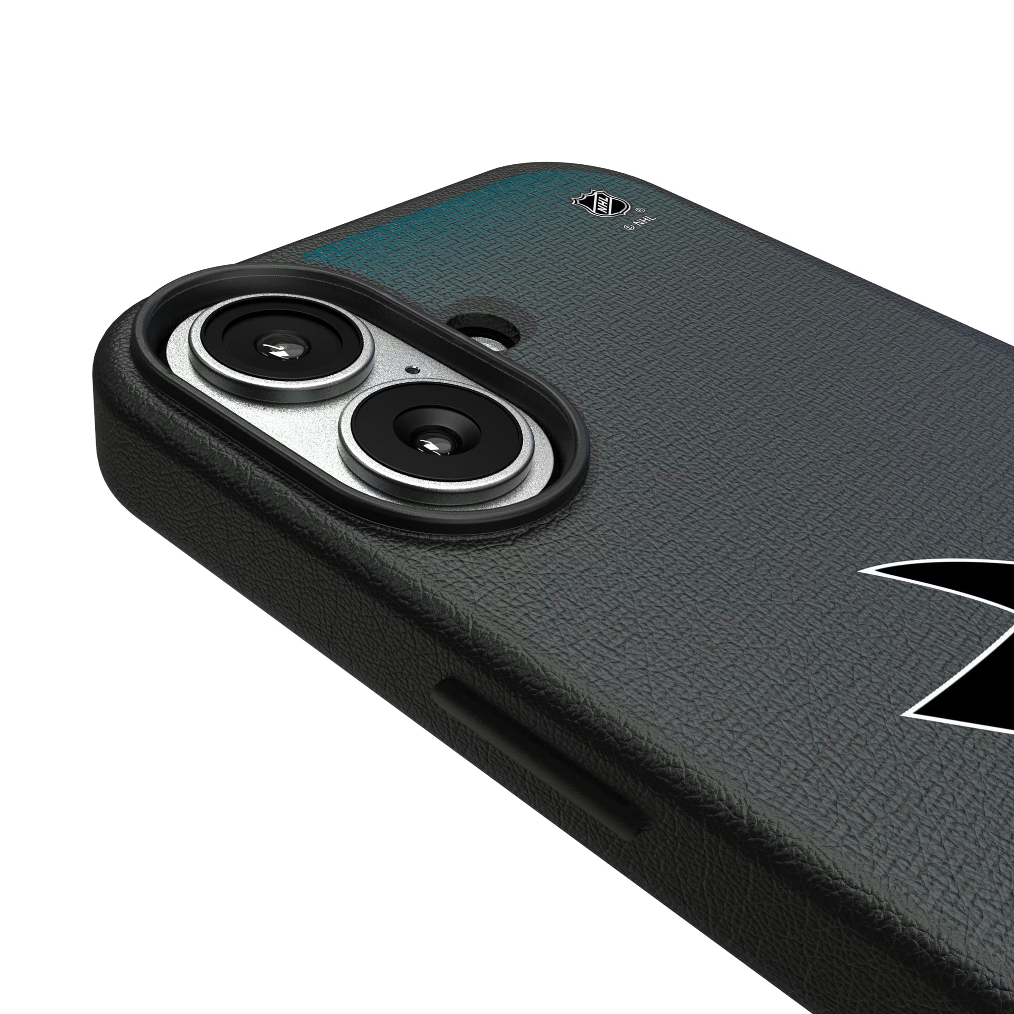 San Jose Sharks Linen iPhone MagSafe Compatible Phone Case for Apple iPhone - Detail#Device_iPhone 17