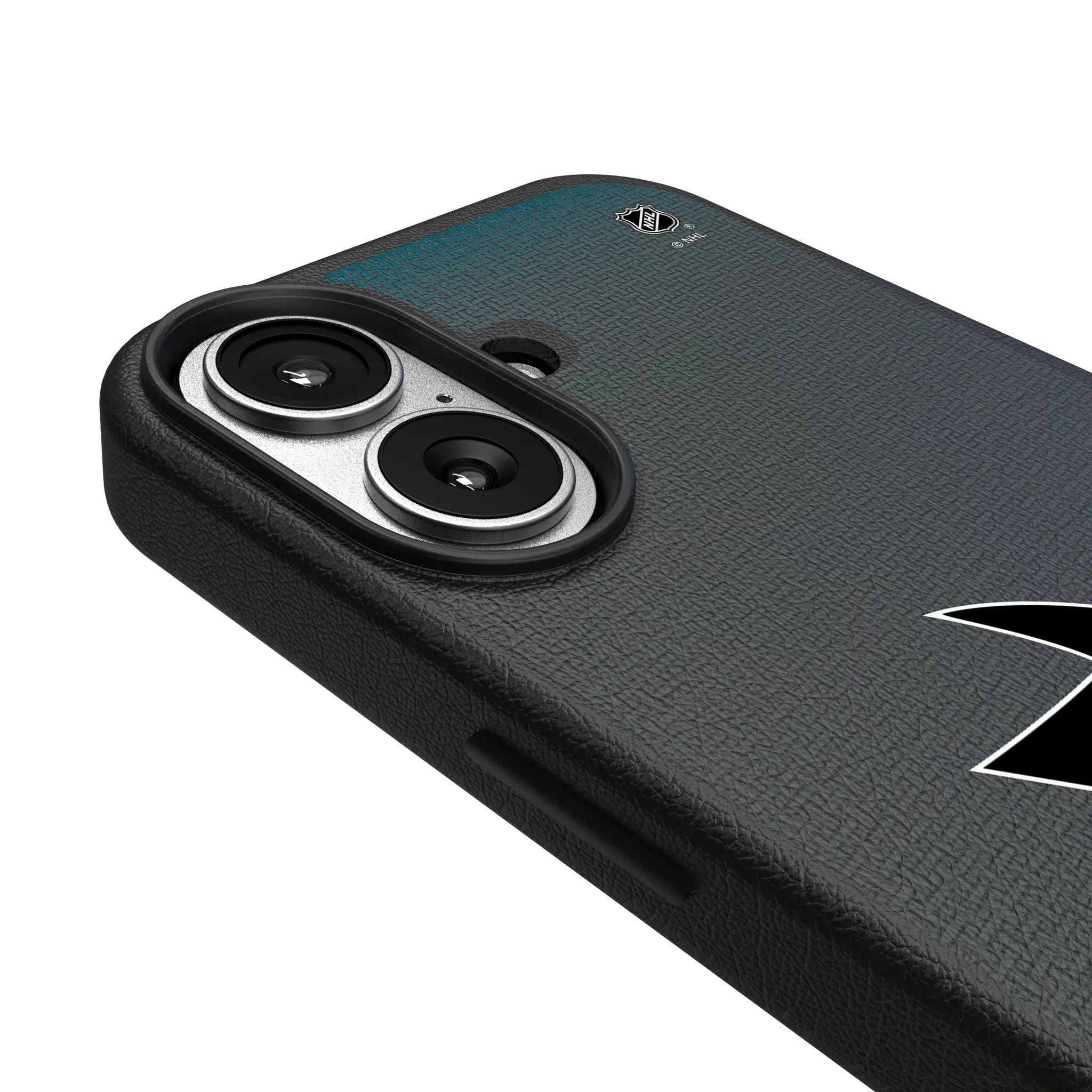 San Jose Sharks Linen iPhone MagSafe Compatible Phone Case for Apple iPhone - Detail#Device_iPhone 17