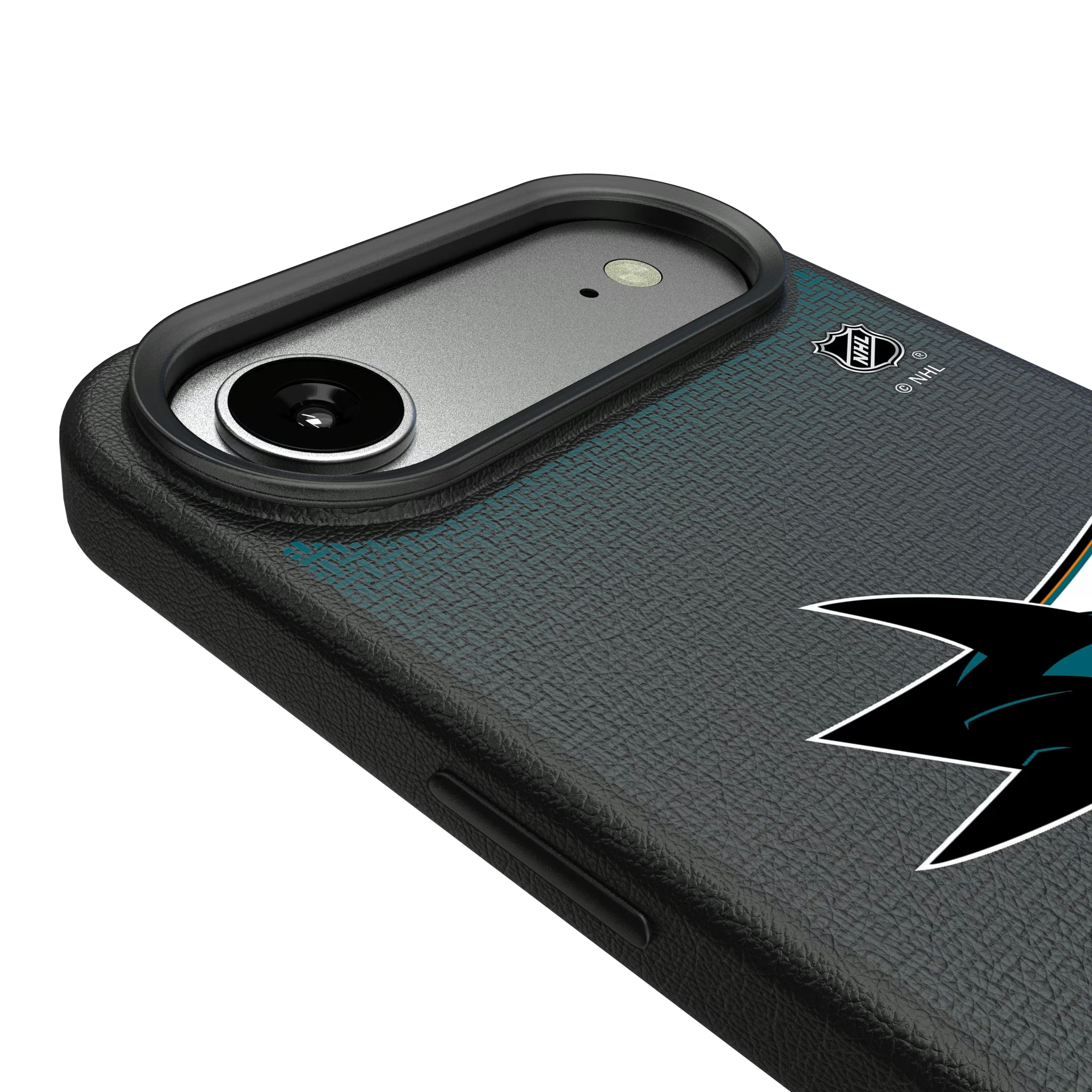 San Jose Sharks Linen iPhone MagSafe Compatible Phone Case for Apple iPhone - Detail#Device_iPhone Air