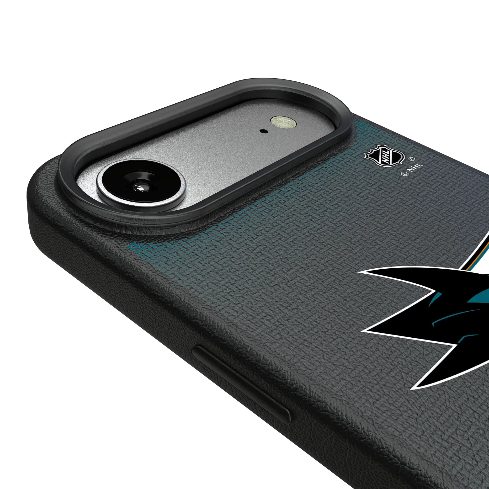 San Jose Sharks Linen iPhone MagSafe Compatible Phone Case for Apple iPhone - Detail#Device_iPhone Air