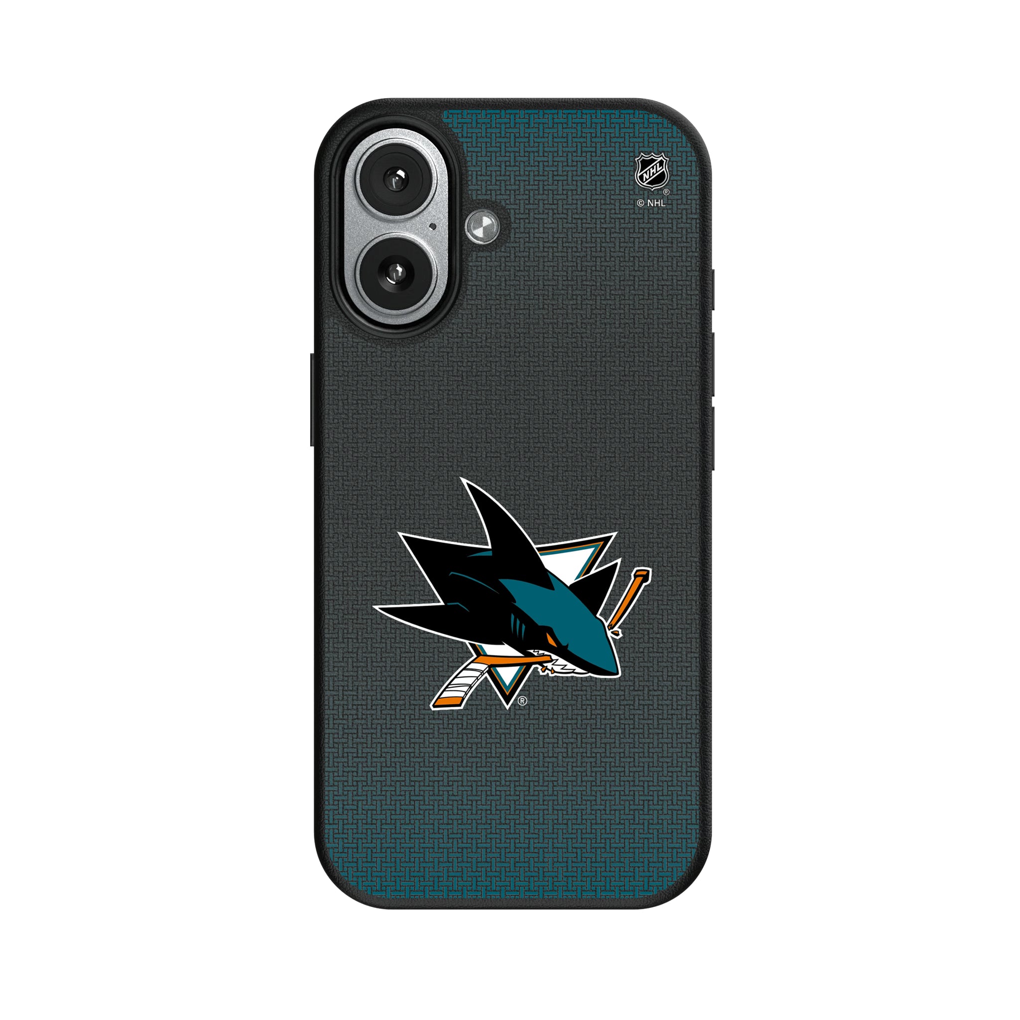 San Jose Sharks Linen iPhone MagSafe Compatible Phone Case for Apple iPhone#Device_iPhone 17