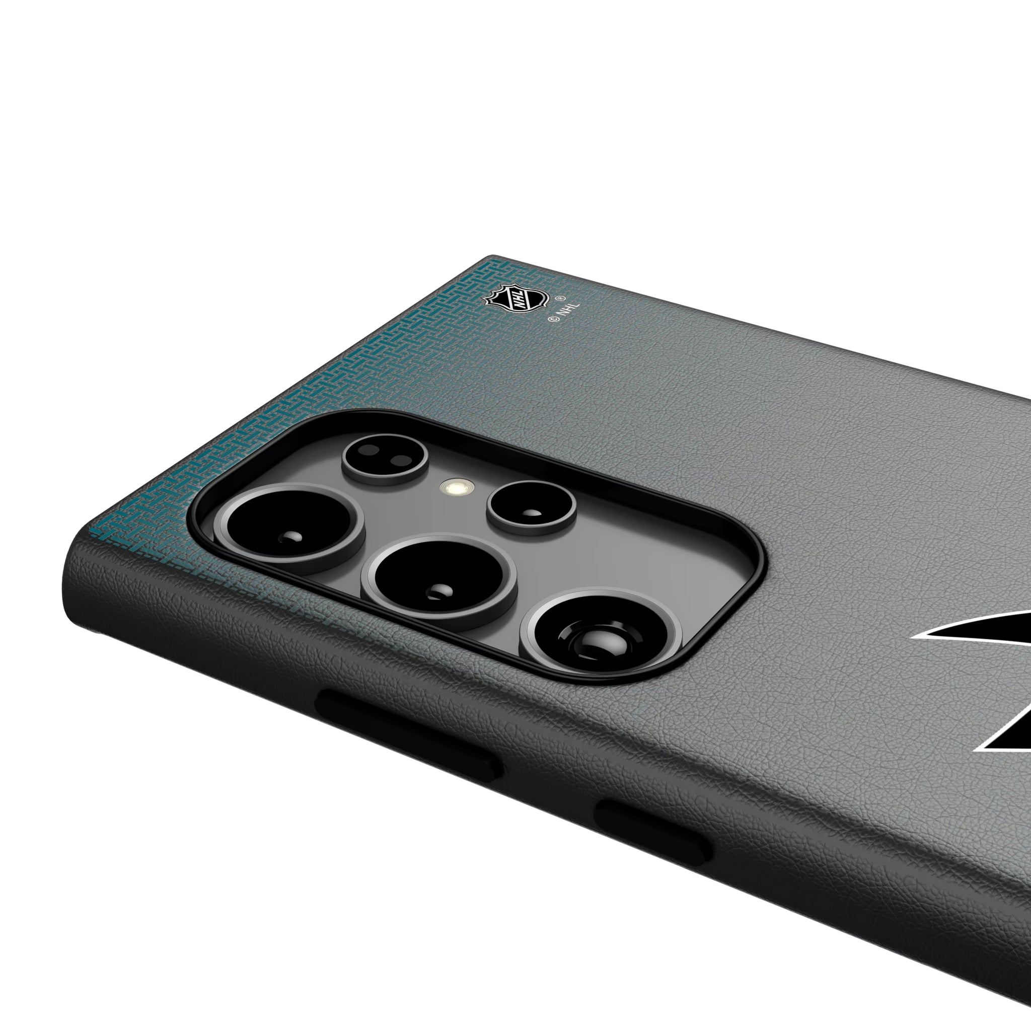 San Jose Sharks Linen Galaxy MagSafe Compatible Phone Case for Samsung Galaxy - Detail