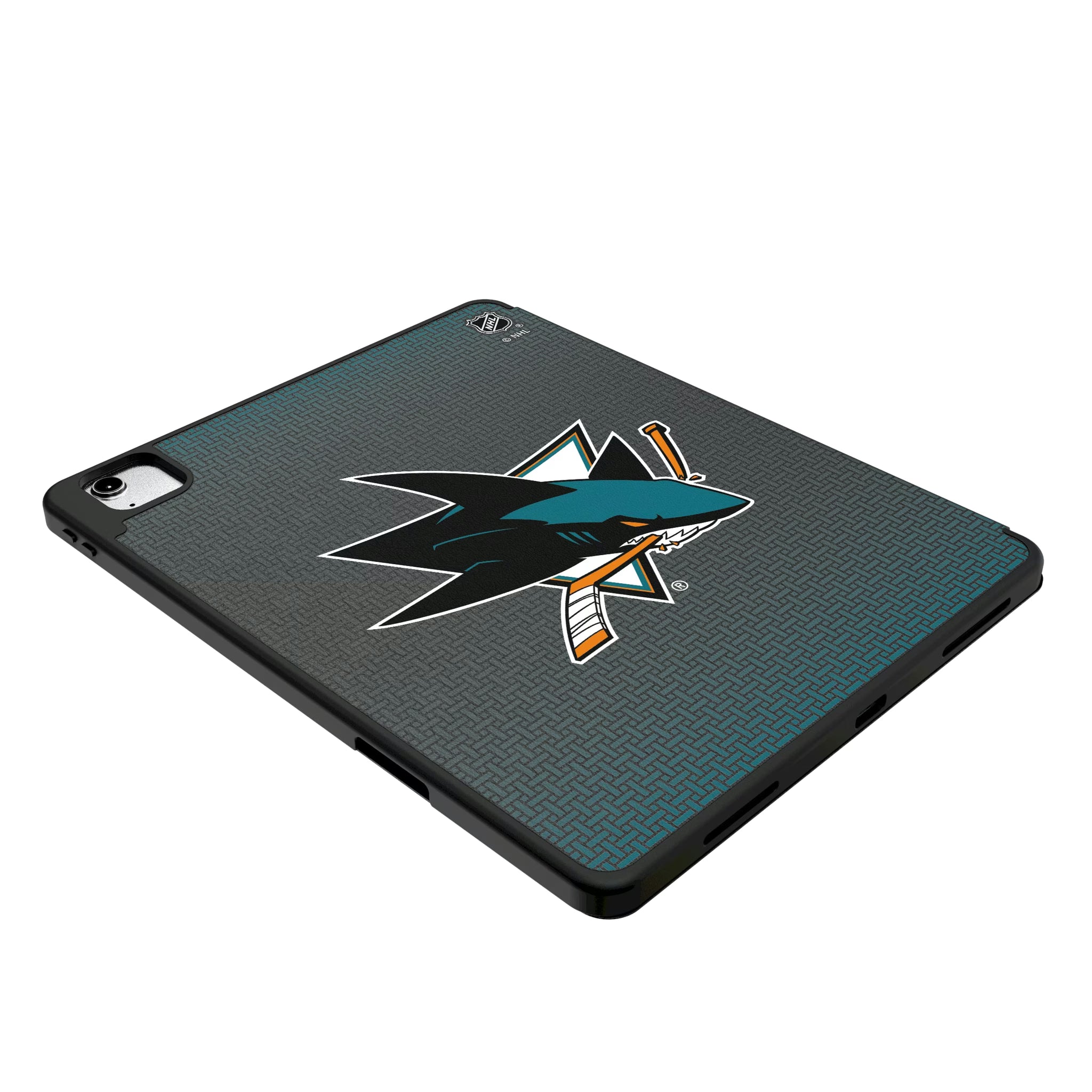 San Jose Sharks Linen iPad Tablet Case for Apple iPad - Isometric View