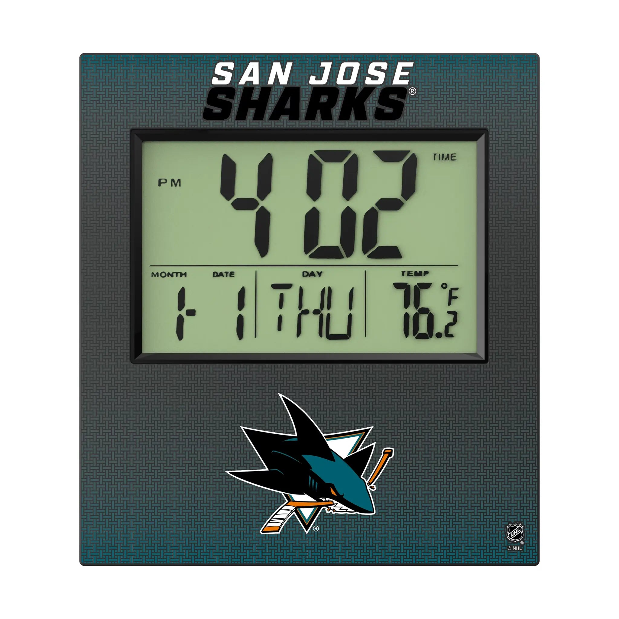 San Jose Sharks Linen Wall Clock