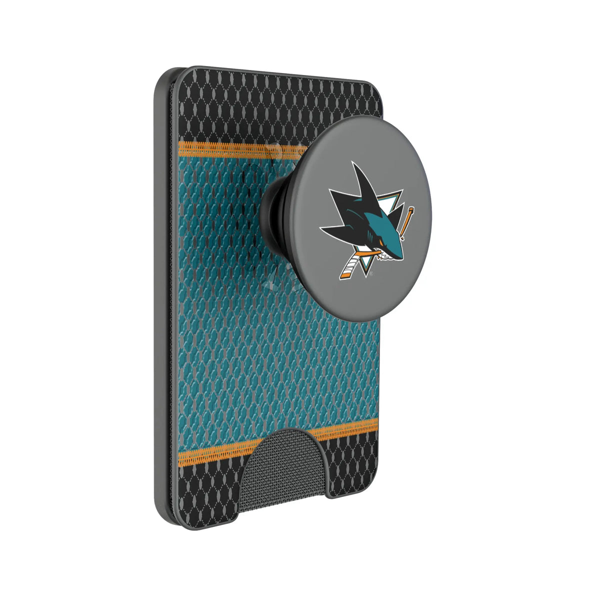San Jose Sharks Mesh Popsockets Wallet Magnetic