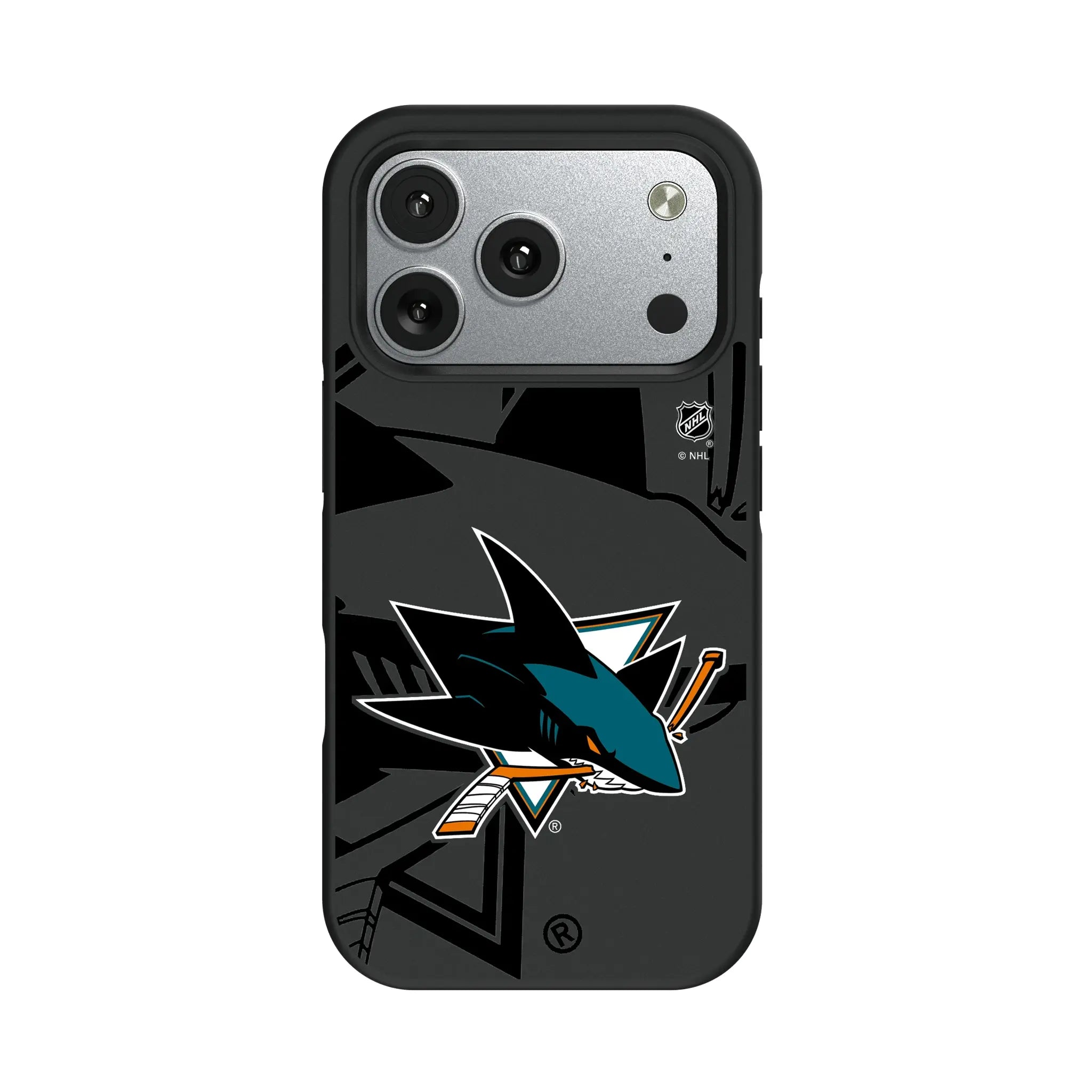 San Jose Sharks Monocolor Tilt iPhone Bump Phone Case for Apple iPhone#Device_iPhone 17 Pro