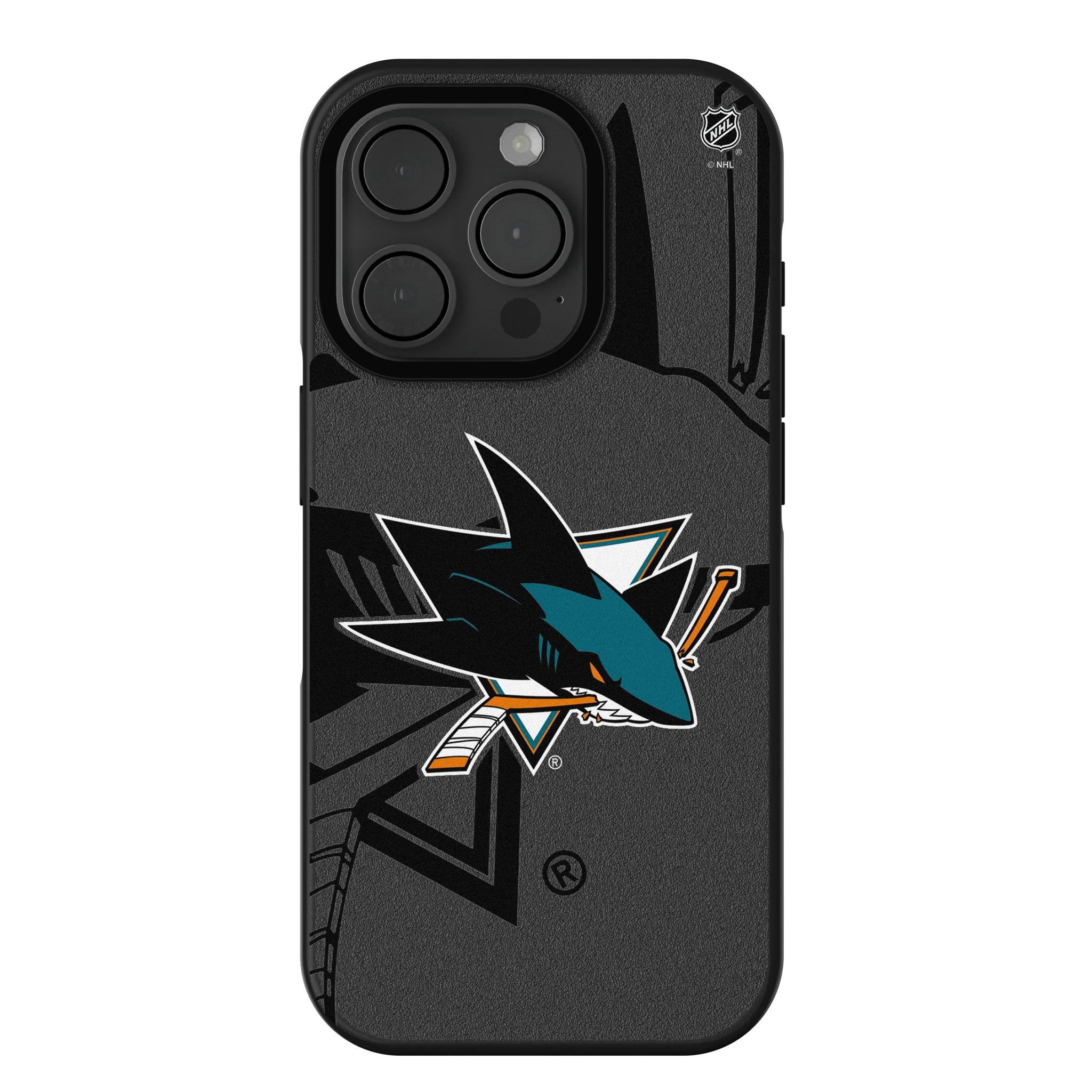 San Jose Sharks Monocolor Tilt iPhone Bump Phone Case for Apple iPhone