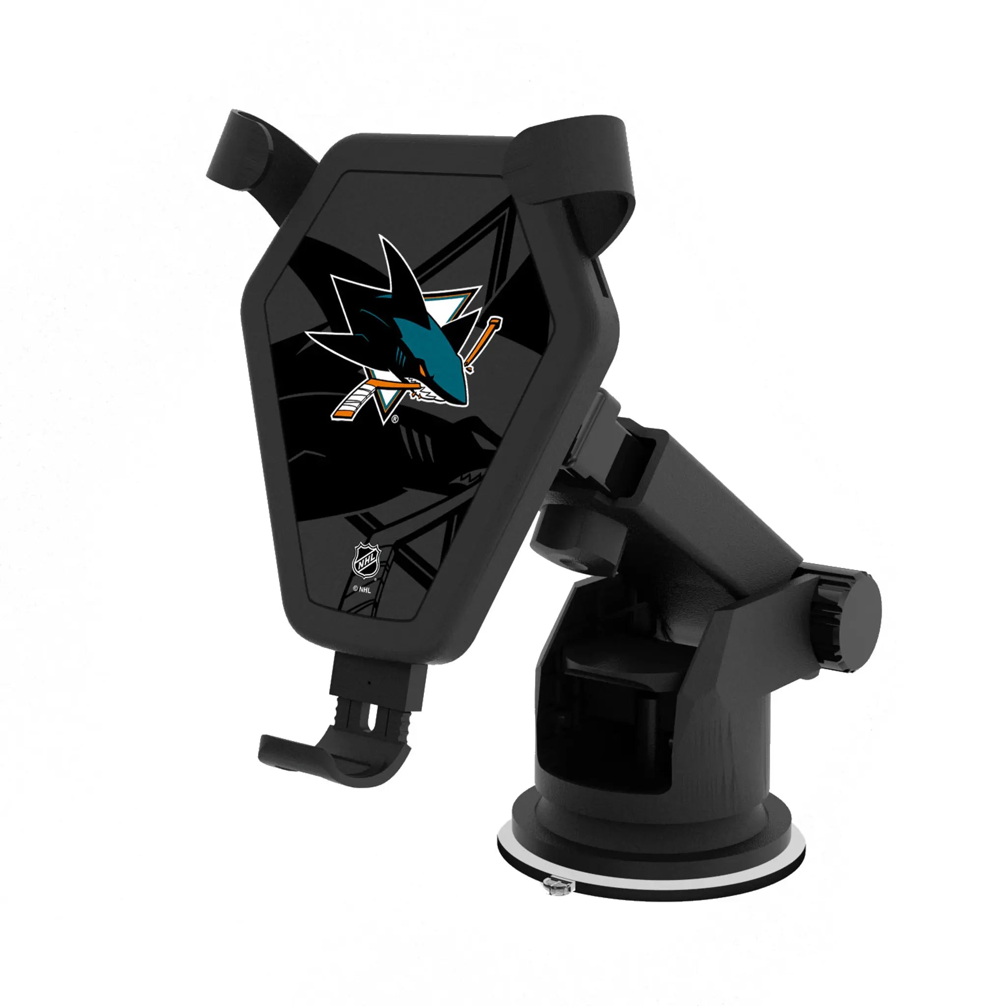 San Jose Sharks Monocolor Tilt Wireless Car Charger