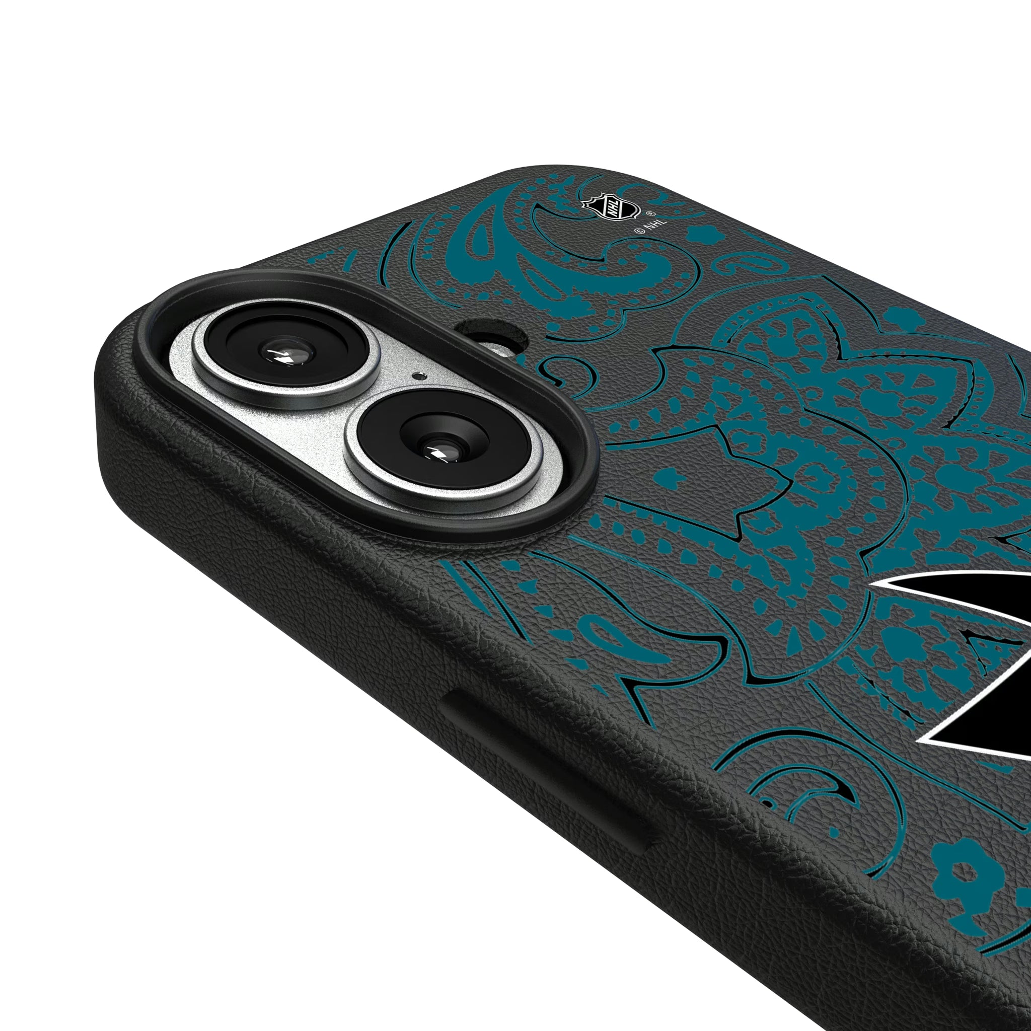 San Jose Sharks Paisley iPhone MagSafe Compatible Phone Case for Apple iPhone - Detail#Device_iPhone 17
