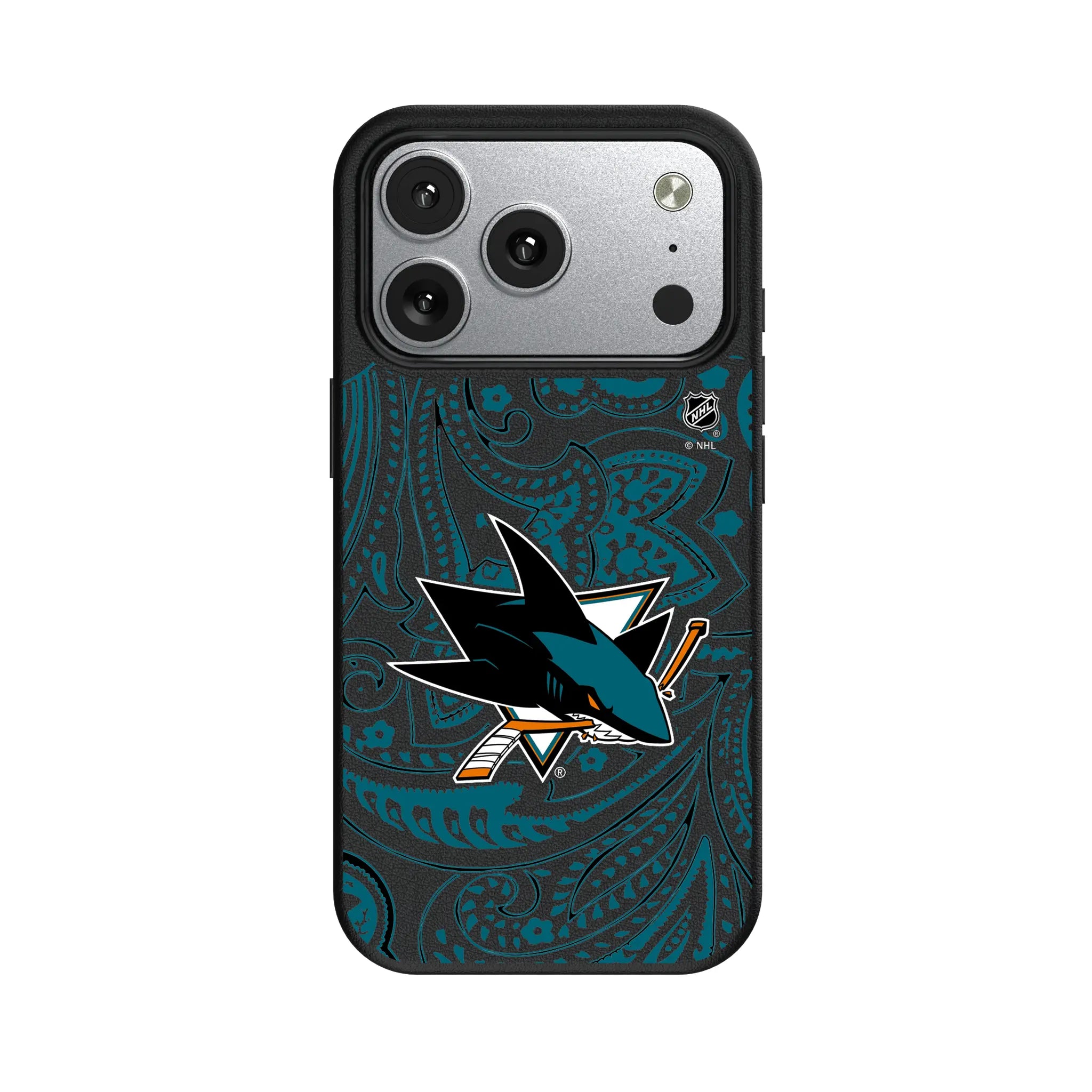San Jose Sharks Paisley iPhone MagSafe Compatible Phone Case for Apple iPhone#Device_iPhone 17 Pro