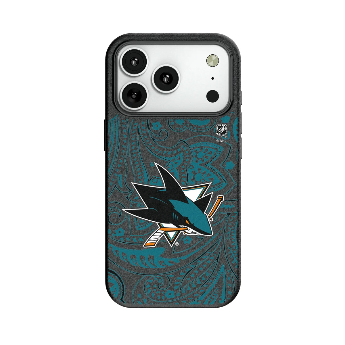 San Jose Sharks Paisley MagSafe Compatible Phone Case for Apple iPhone