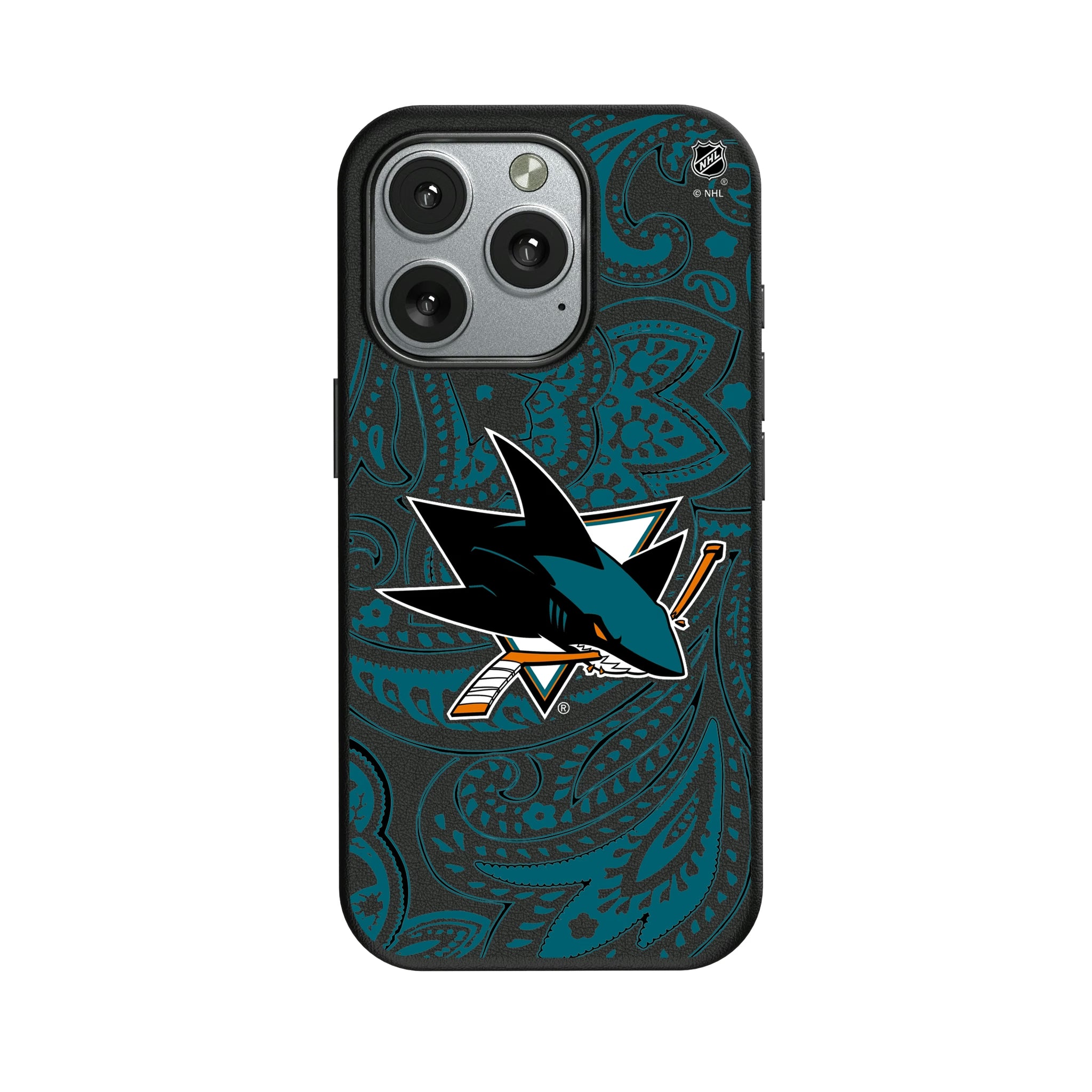 San Jose Sharks Paisley iPhone MagSafe Compatible Phone Case for Apple iPhone
