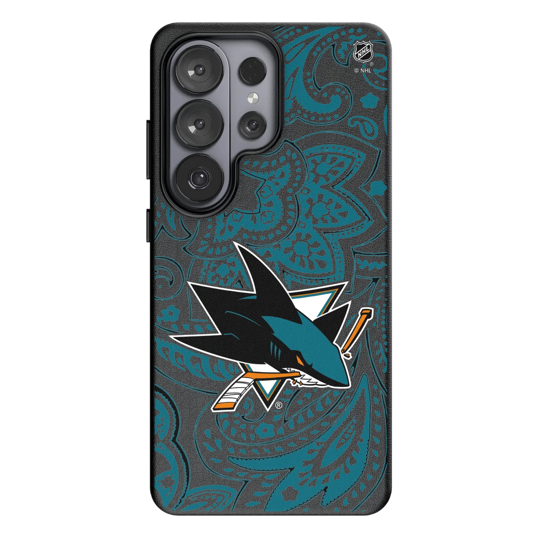San Jose Sharks Paisley Galaxy MagSafe Compatible Phone Case for Samsung Galaxy#Device_Galaxy S26 Ultra