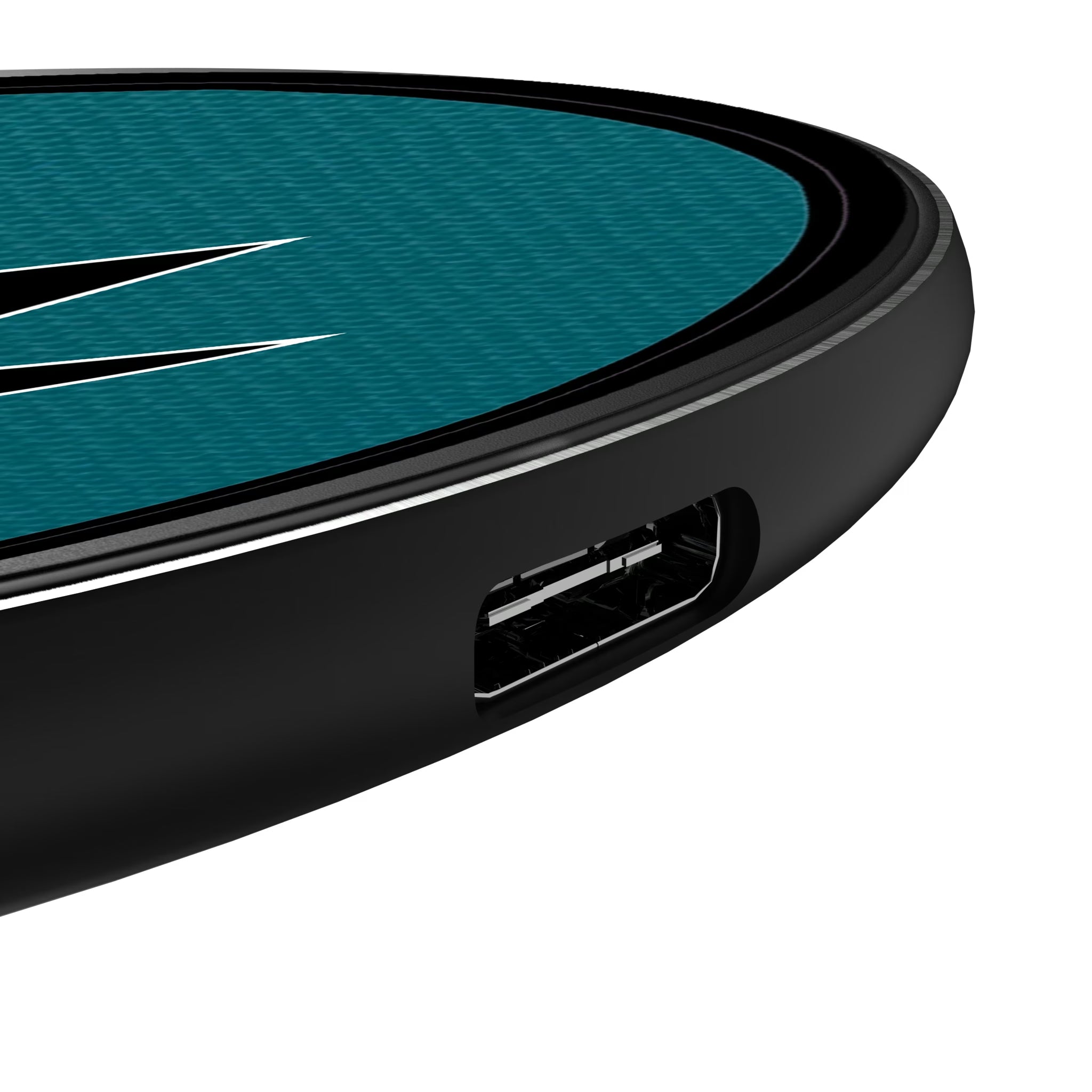 San Jose Sharks Personalized Endzone Solid 15-Watt Wireless Charger - Detail
