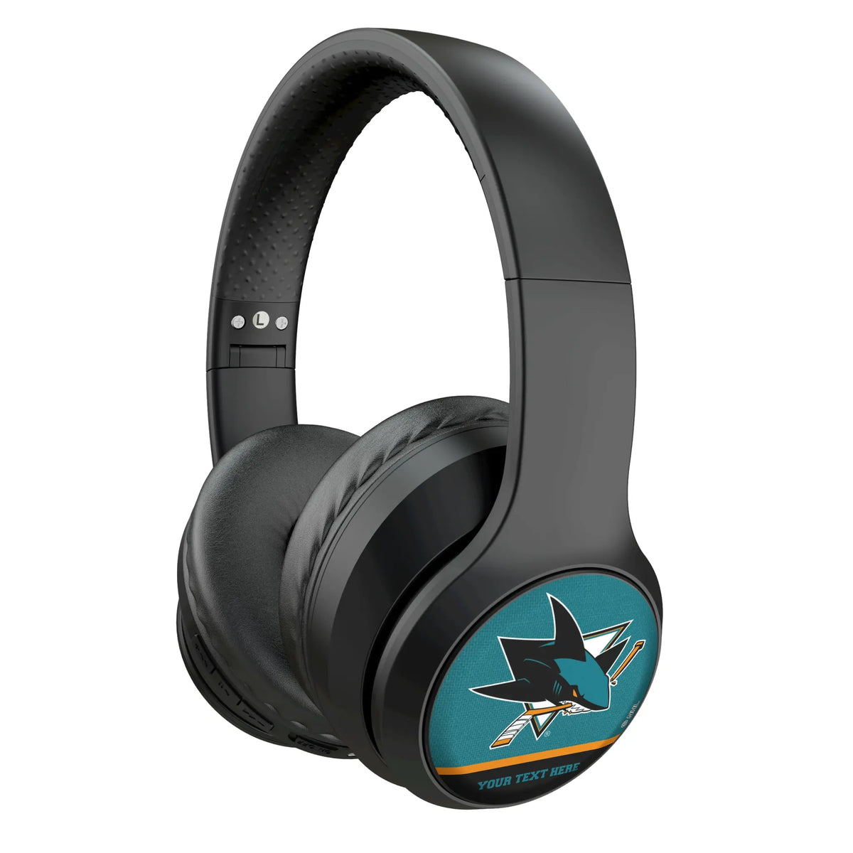 San Jose Sharks Personalized Endzone Solid Wireless Over-Ear Headphones With Case