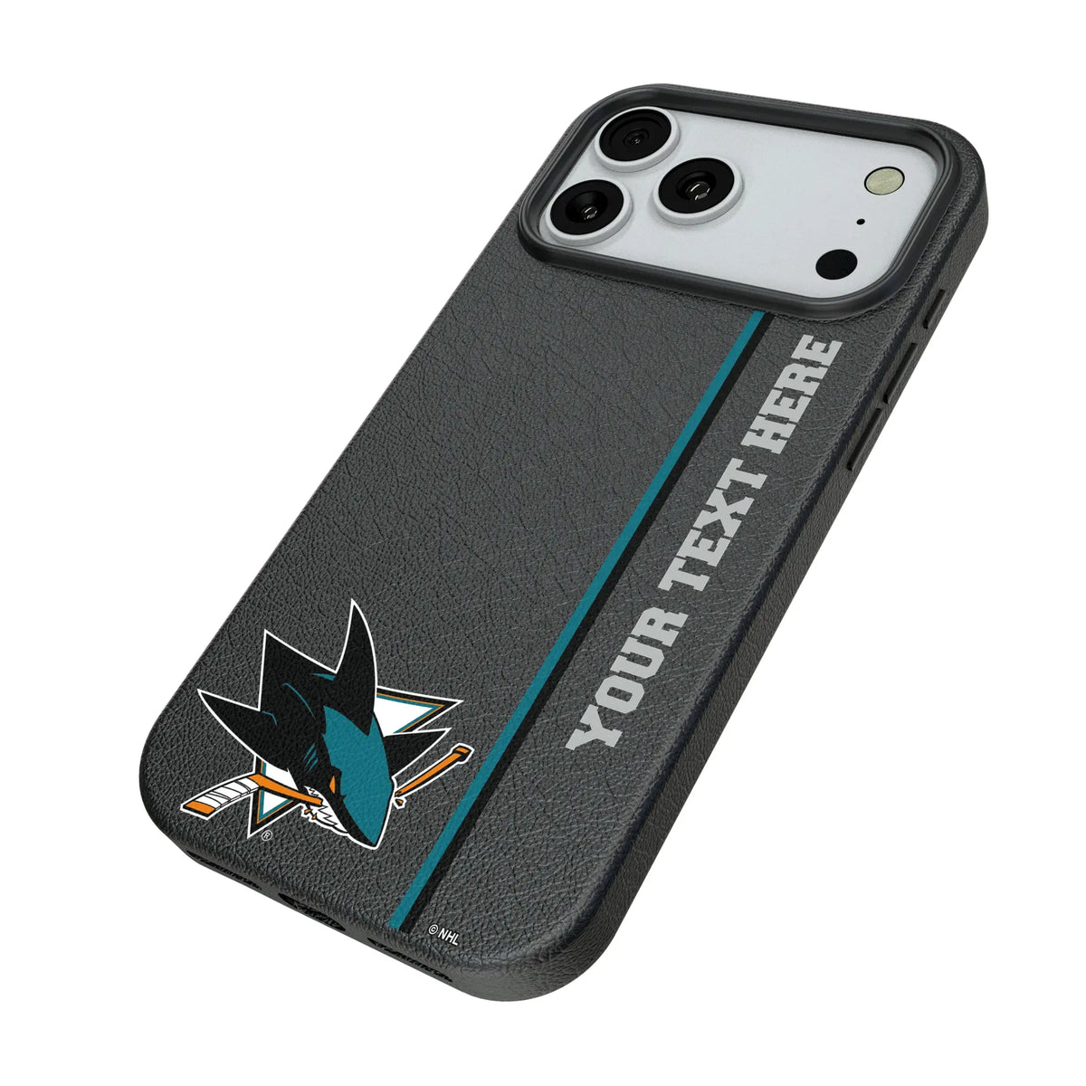 San Jose Sharks Personalized Sidebard iPhone MagSafe Compatible Phone Case for Apple iPhone - Isometric View#Device_iPhone 18 Pro Max