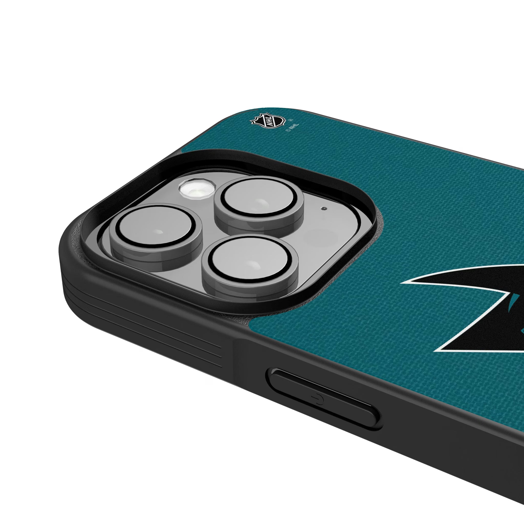 San Jose Sharks Personalized Stripe iPhone Bump Phone Case for Apple iPhone - Detail