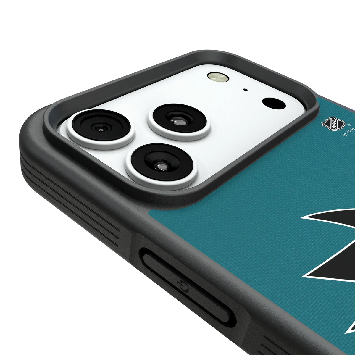 San Jose Sharks Personalized Stripe iPhone Bump Phone Case for Apple iPhone - Detail#Device_iPhone 18 Pro Max