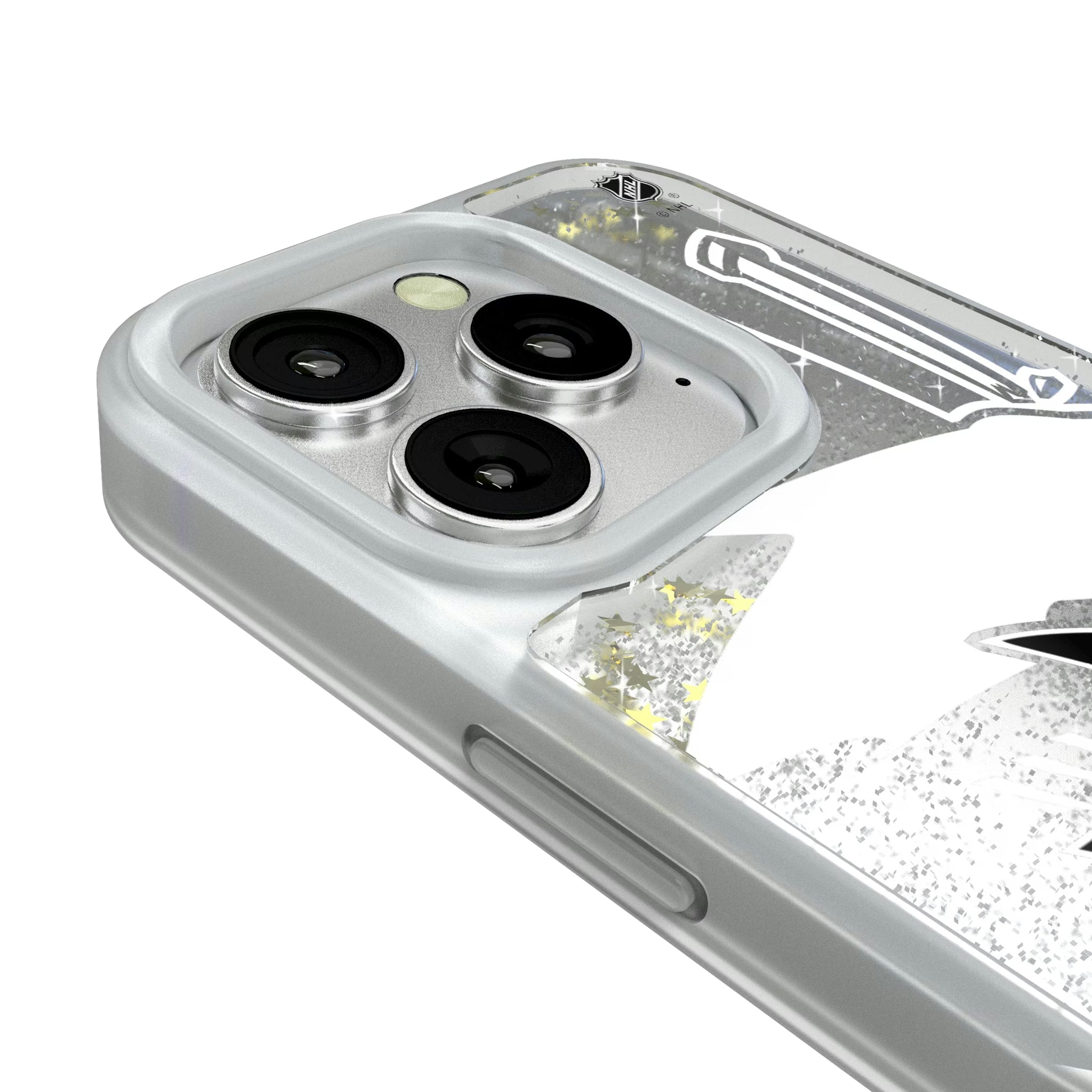 San Jose Sharks Personalized Tilt iPhone Glitter Phone Case for Apple iPhone - Detail#Device_iPhone 16 Pro