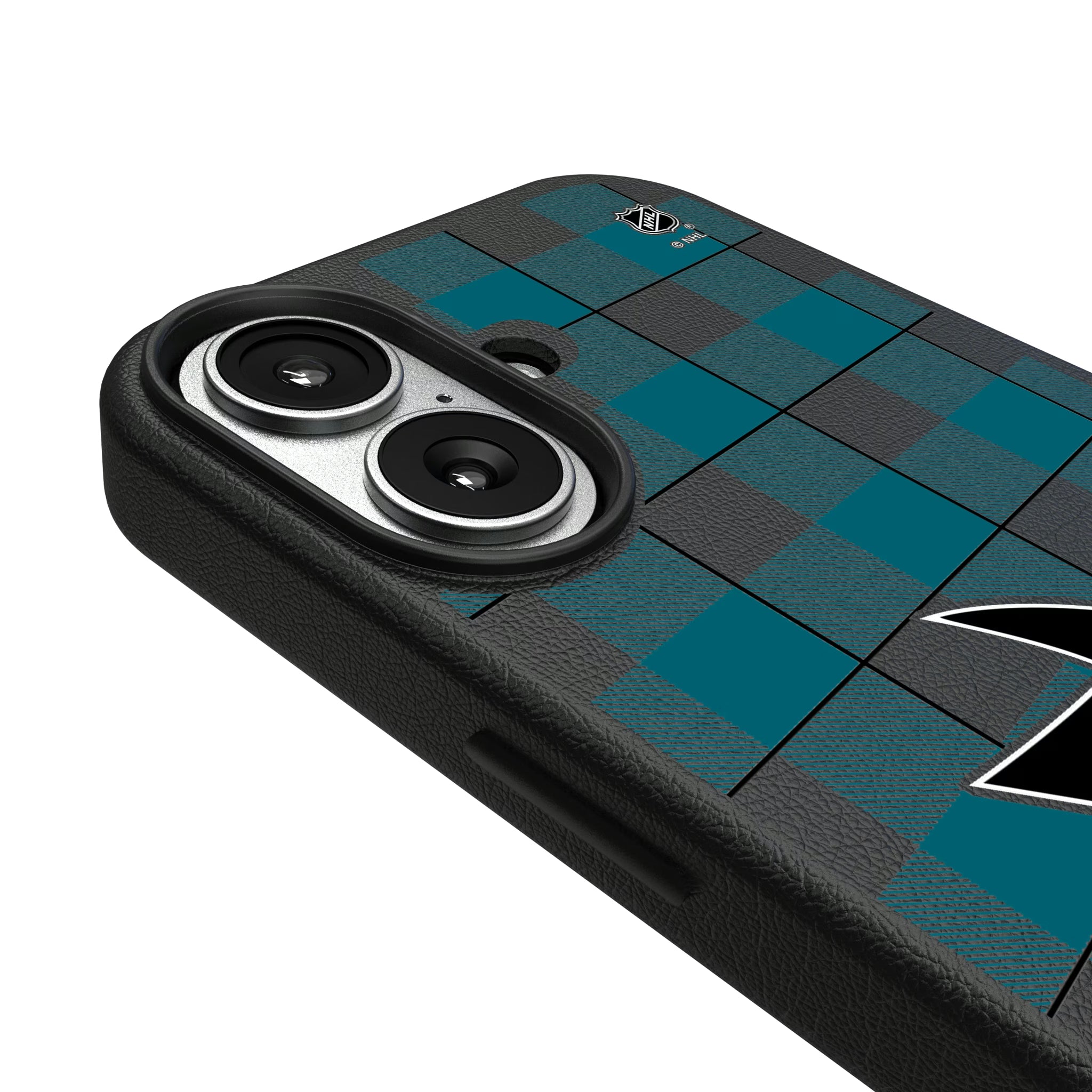 San Jose Sharks Plaid iPhone MagSafe Compatible Phone Case for Apple iPhone - Detail#Device_iPhone 17