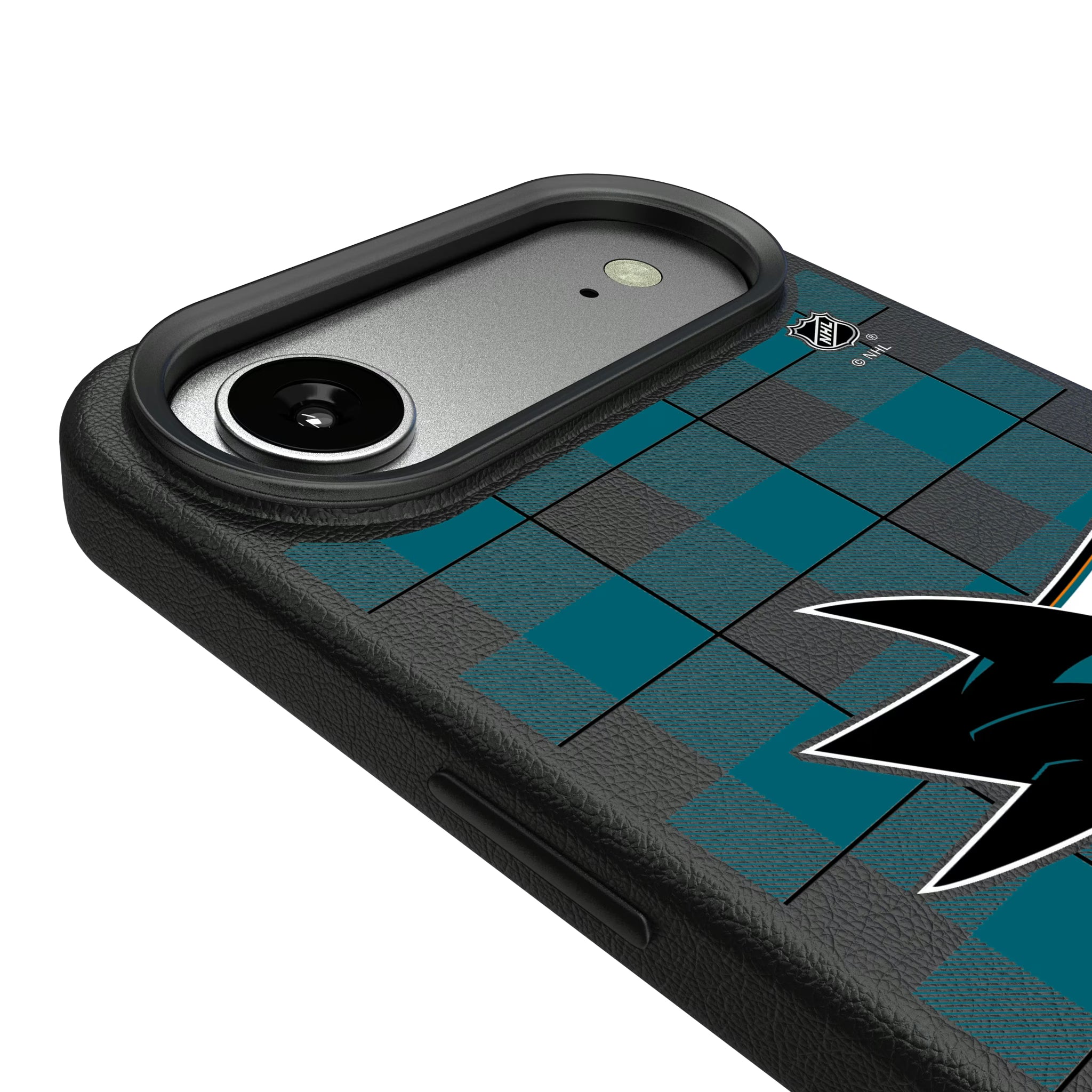 San Jose Sharks Plaid iPhone MagSafe Compatible Phone Case for Apple iPhone - Detail#Device_iPhone Air