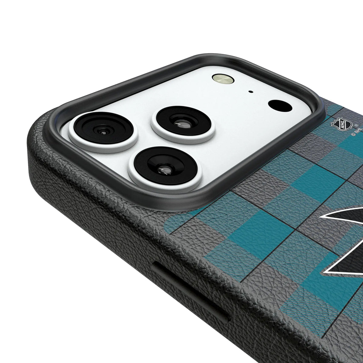 San Jose Sharks Plaid iPhone MagSafe Compatible Phone Case for Apple iPhone - Detail#Device_iPhone 18 Pro Max