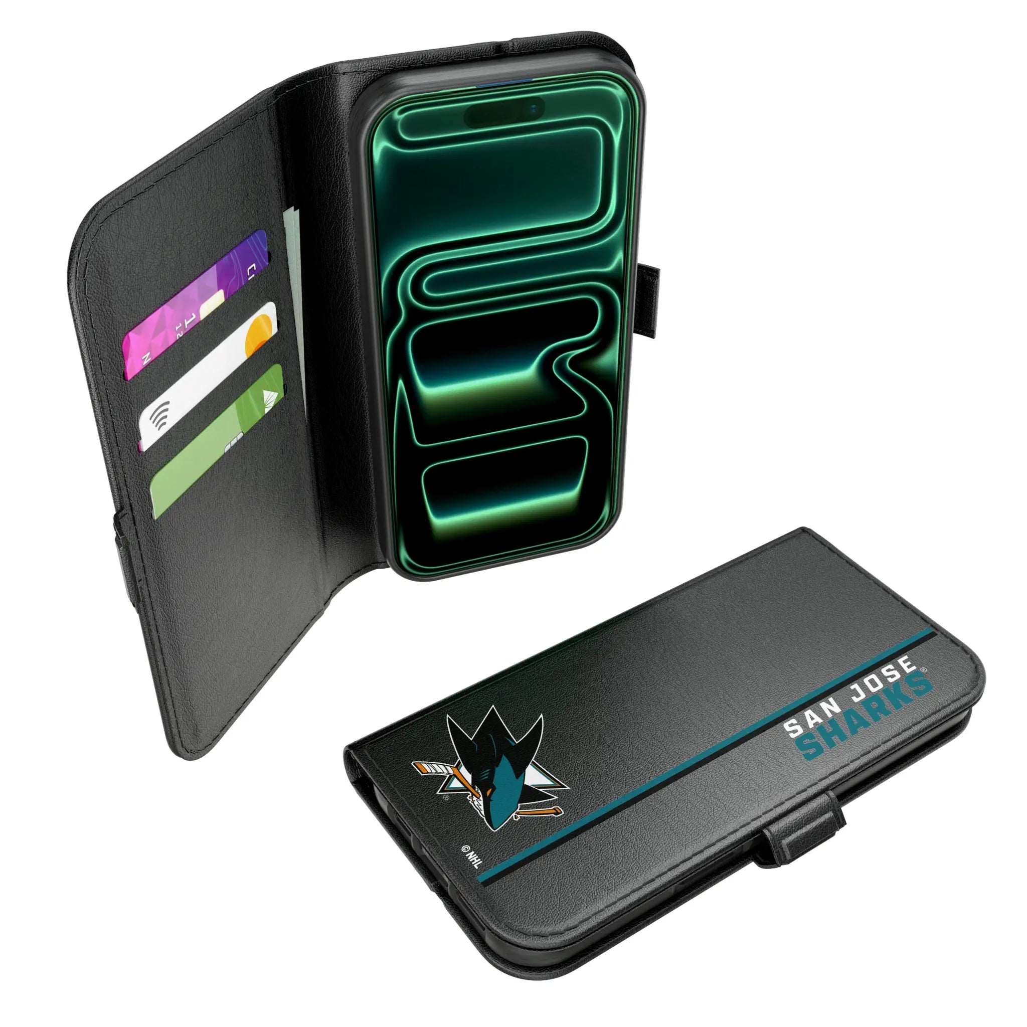 San Jose Sharks Sidebar iPhone Folio Phone Case for Apple iPhone#Device_iPhone 17
